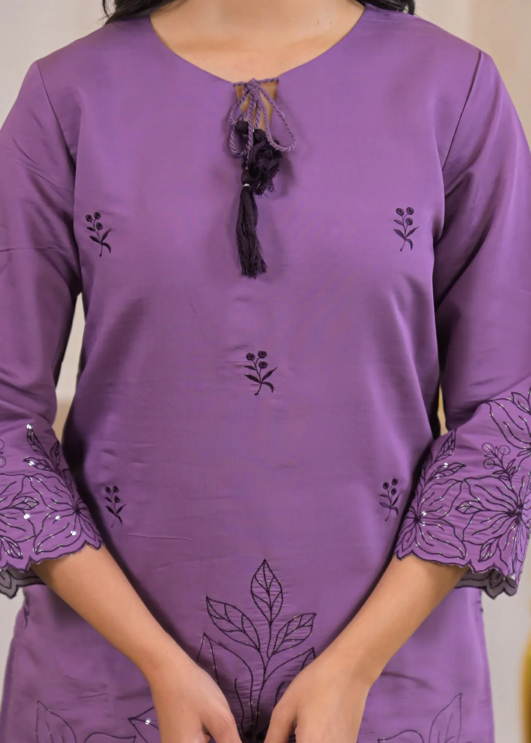 Ivy Plum Embroidered Co-ord Set - Image 6