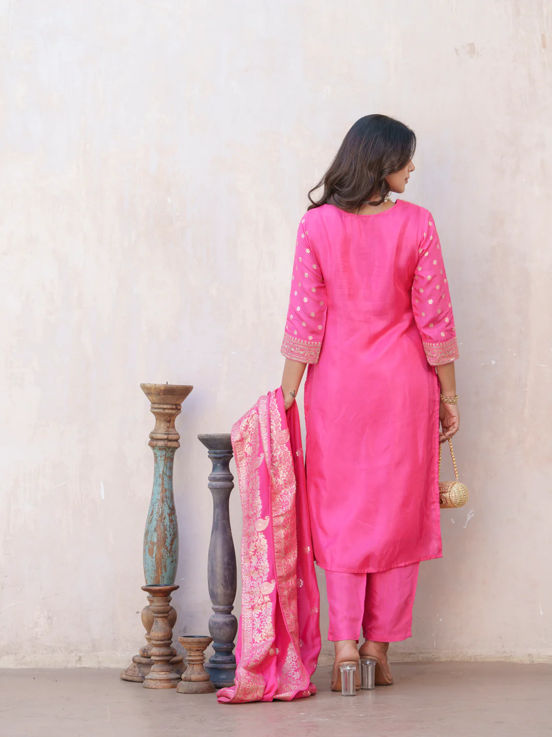 Palash Rose Full Work Suit Set - Image 17