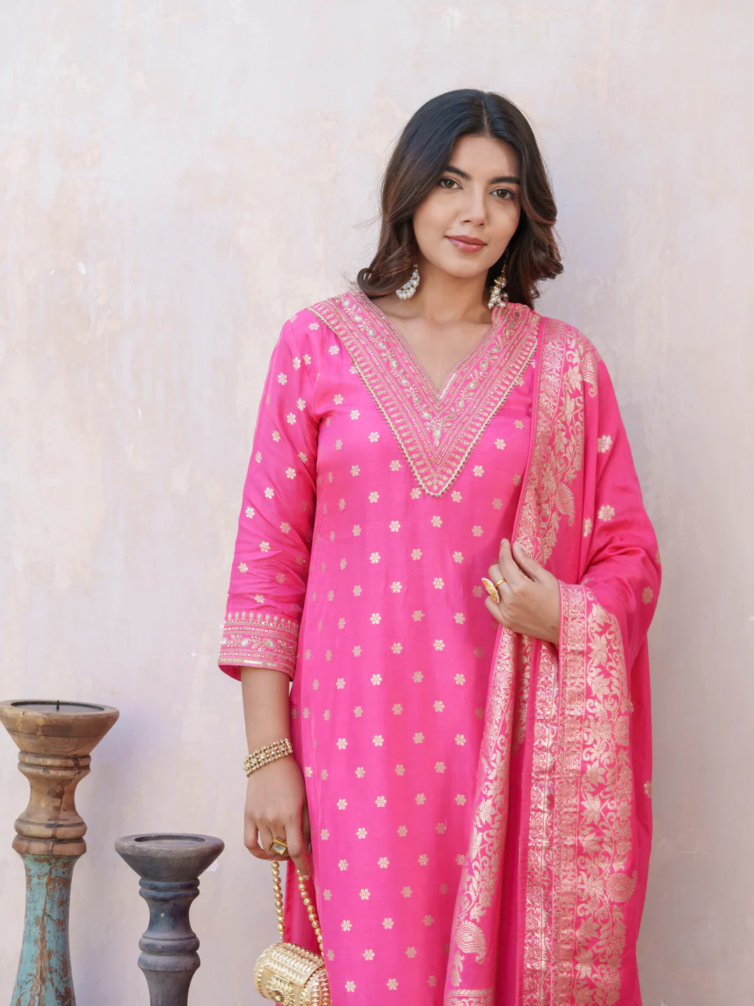Palash Rose Full Work Suit Set - Image 21