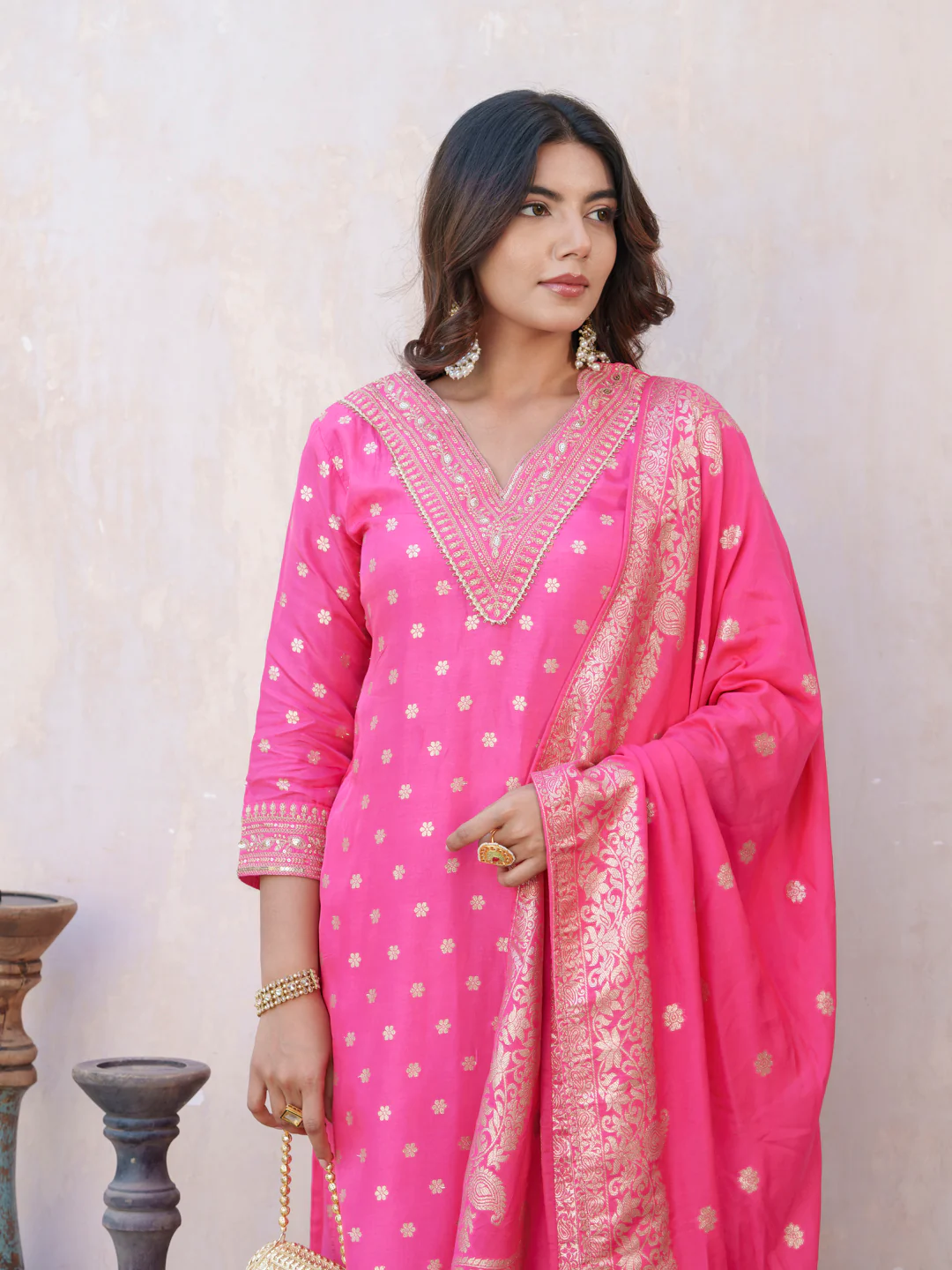 Palash Rose Full Work Suit Set - Image 22