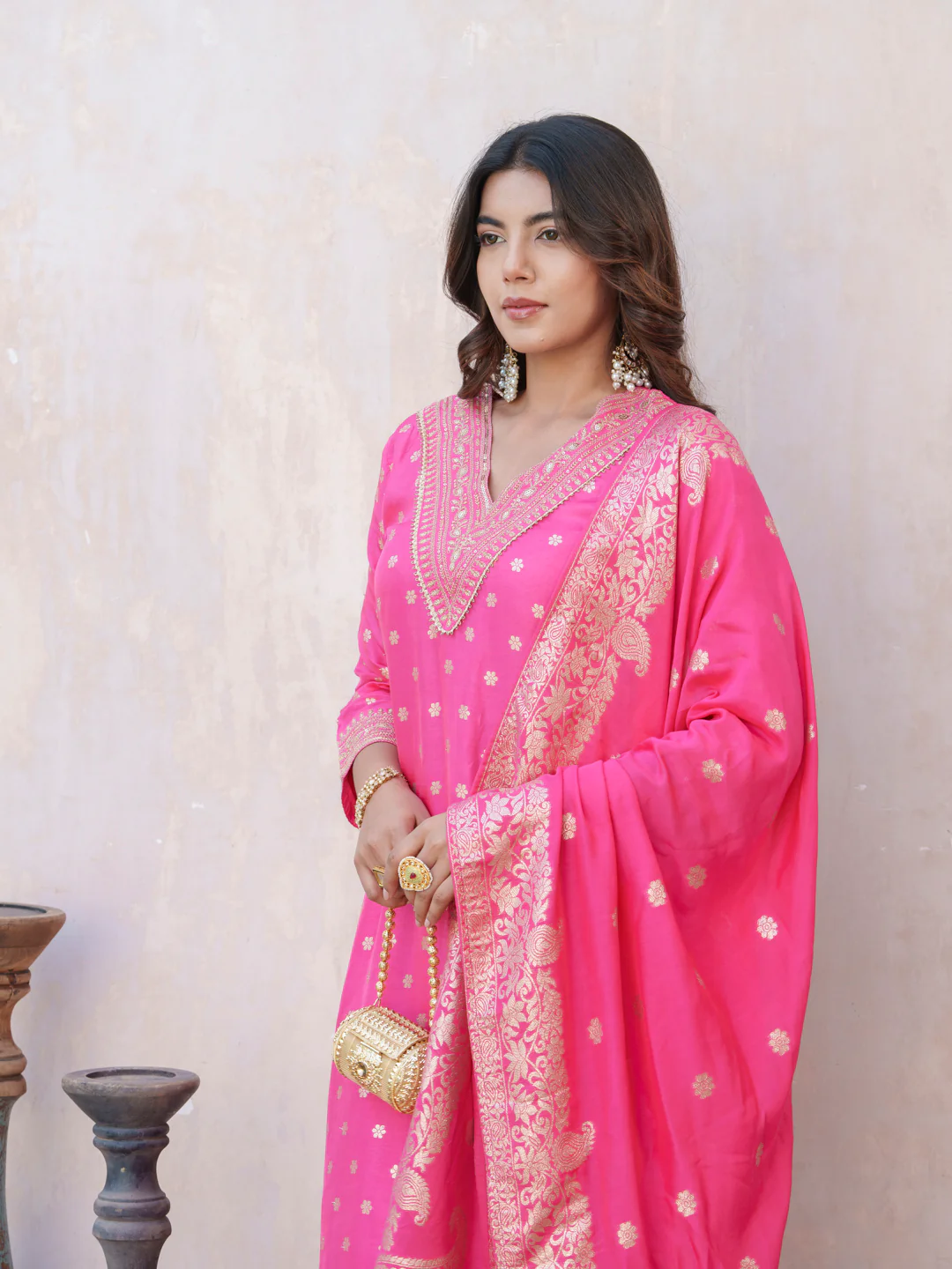 Palash Rose Full Work Suit Set - Image 23