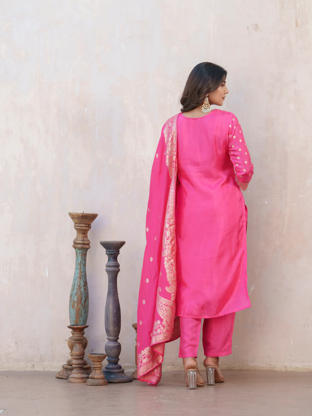 Palash Rose Full Work Suit Set - Image 25