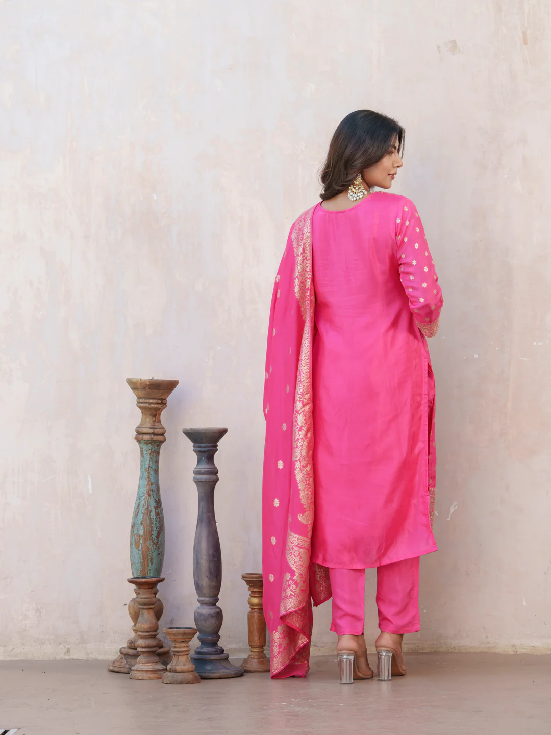 Palash Rose Full Work Suit Set - Image 26