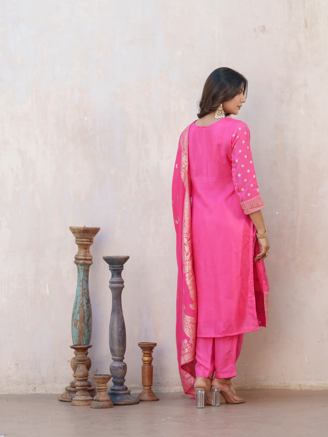 Palash Rose Full Work Suit Set - Image 27