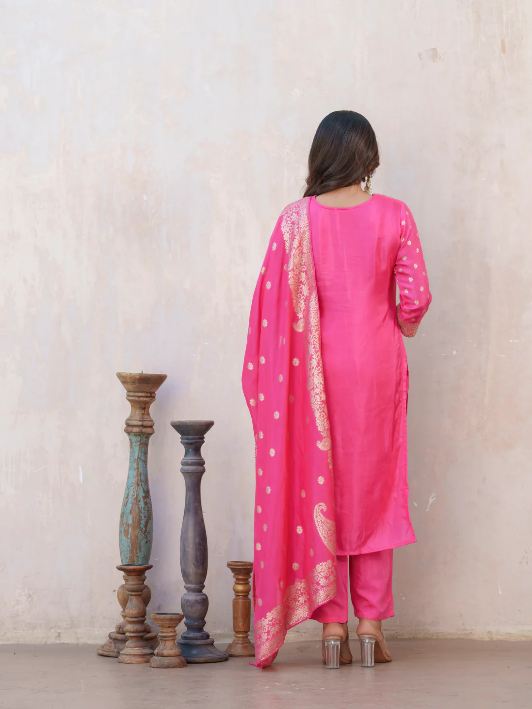 Palash Rose Full Work Suit Set - Image 28