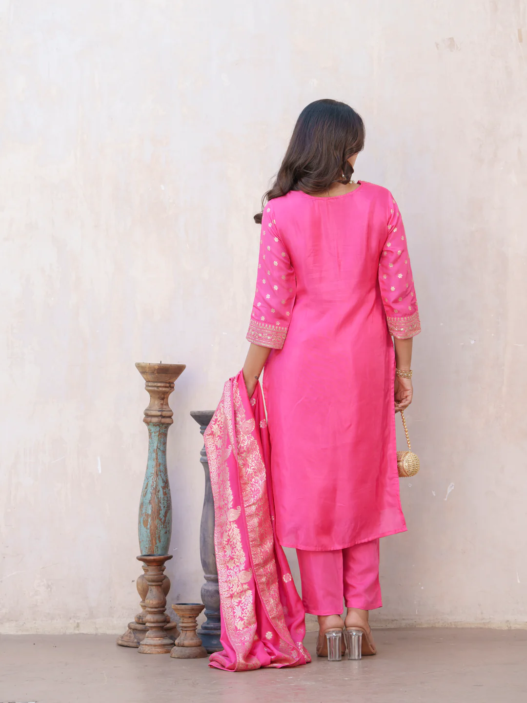 Palash Rose Full Work Suit Set - Image 3
