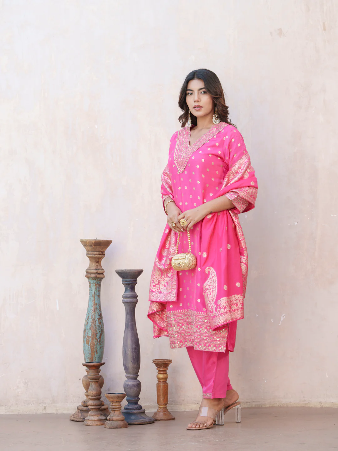 Palash Rose Full Work Suit Set - Image 7