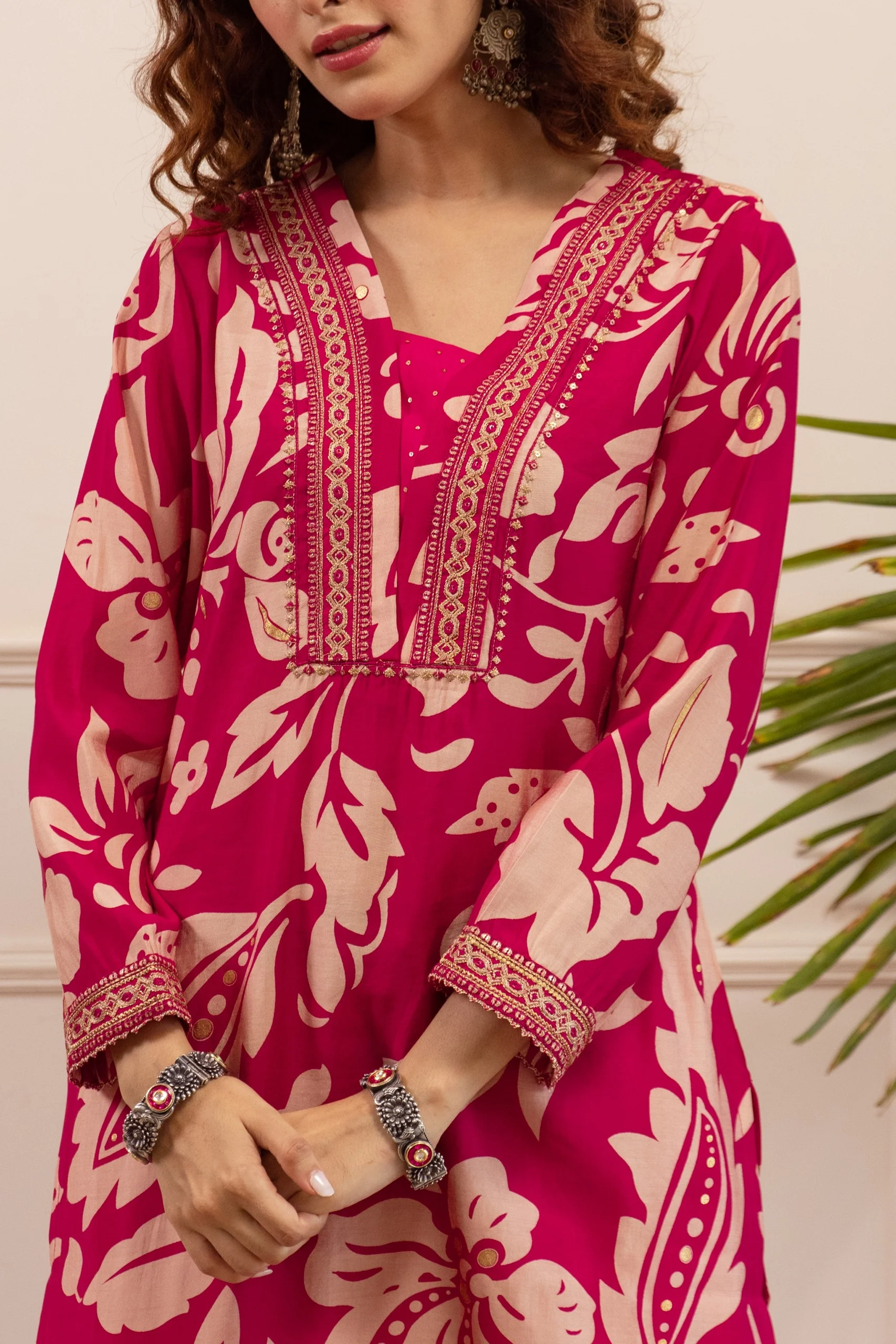 Kabool peony printed Co-ord set - Image 4