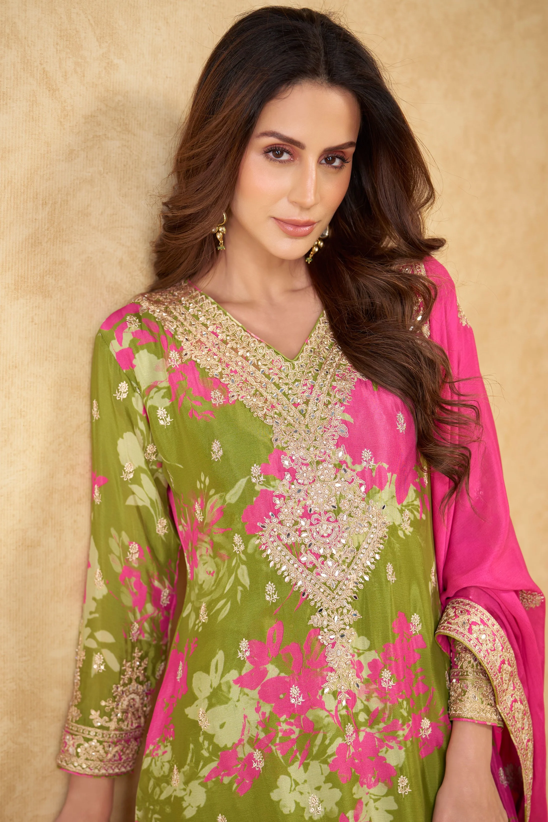 Darpan rose full work suit set - Image 2