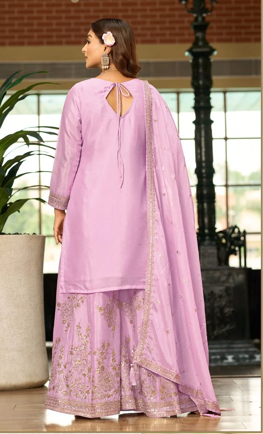 Tasuvre Rosy Full Work sharara set - Image 3
