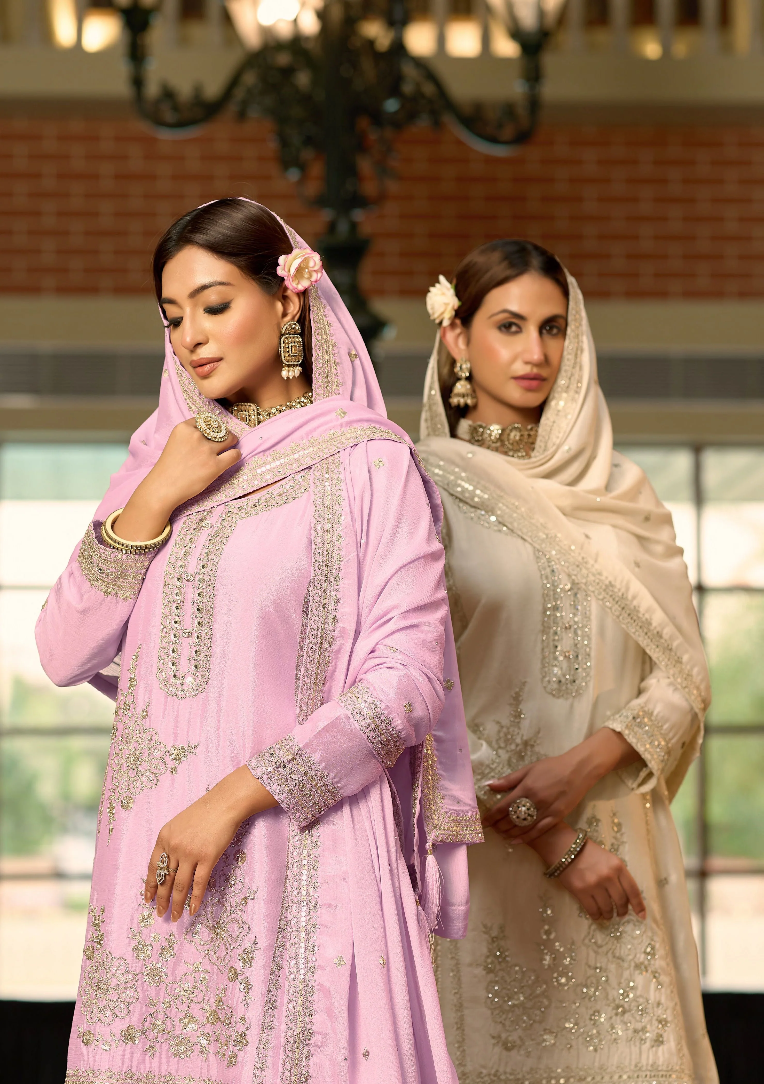 Tasuvre Rosy Full Work sharara set - Image 6