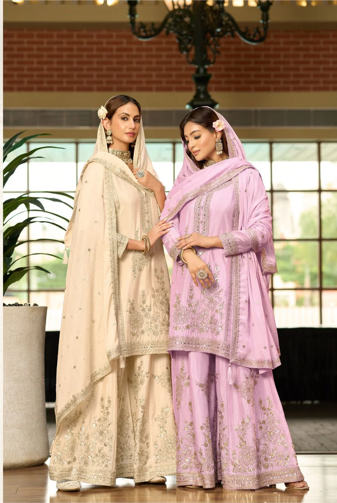 Tasuvre Rosy Full Work sharara set - Image 7