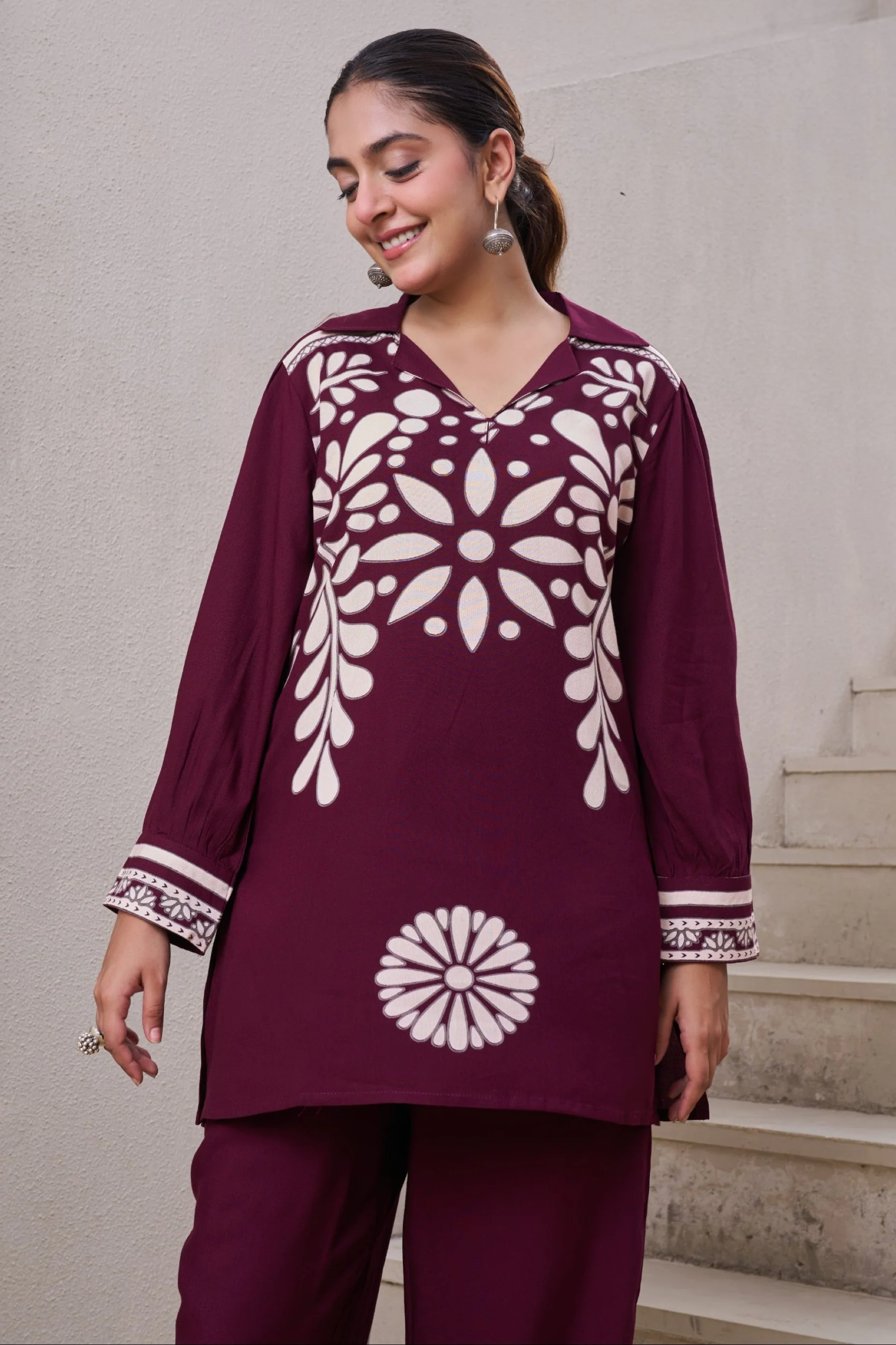 Kabool Cocoa printed Co-ord set - Image 2