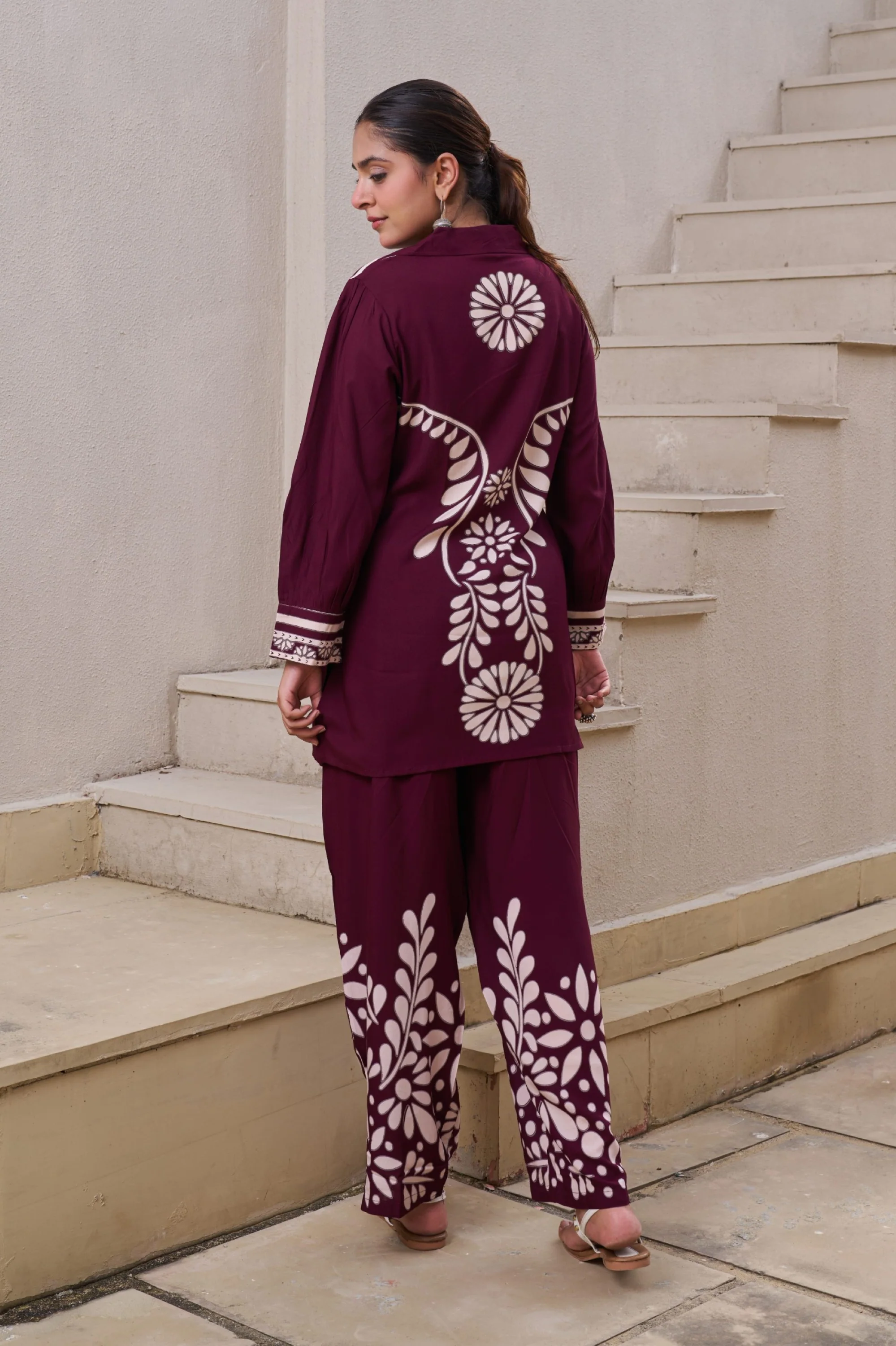 Kabool Cocoa printed Co-ord set - Image 3