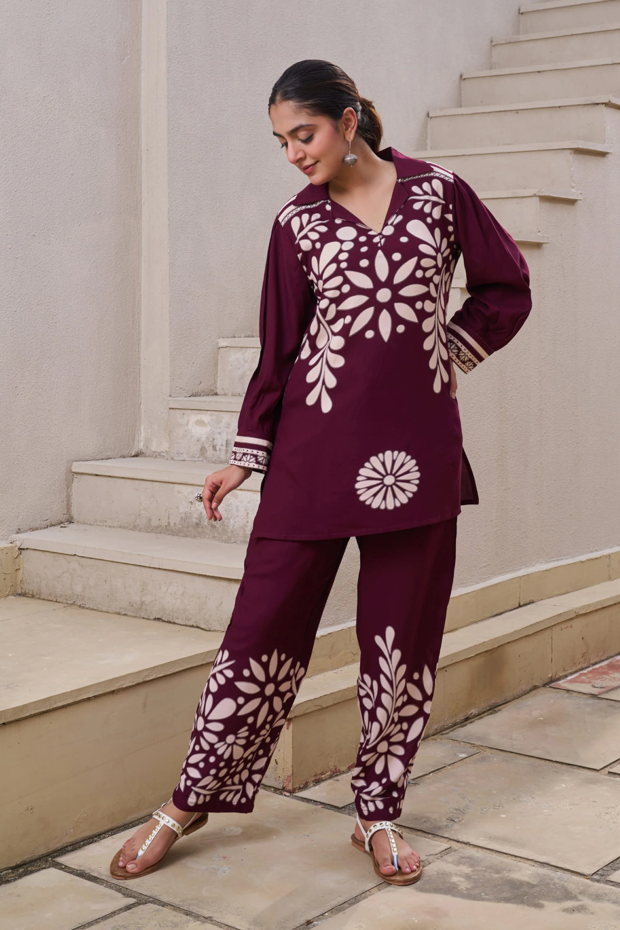 Kabool Cocoa printed Co-ord set - Image 5