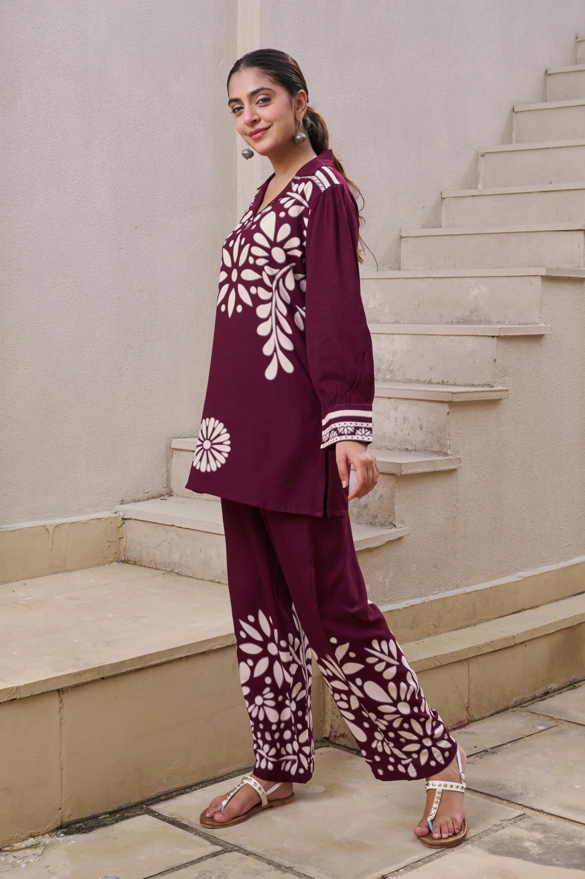 Kabool Cocoa printed Co-ord set - Image 6