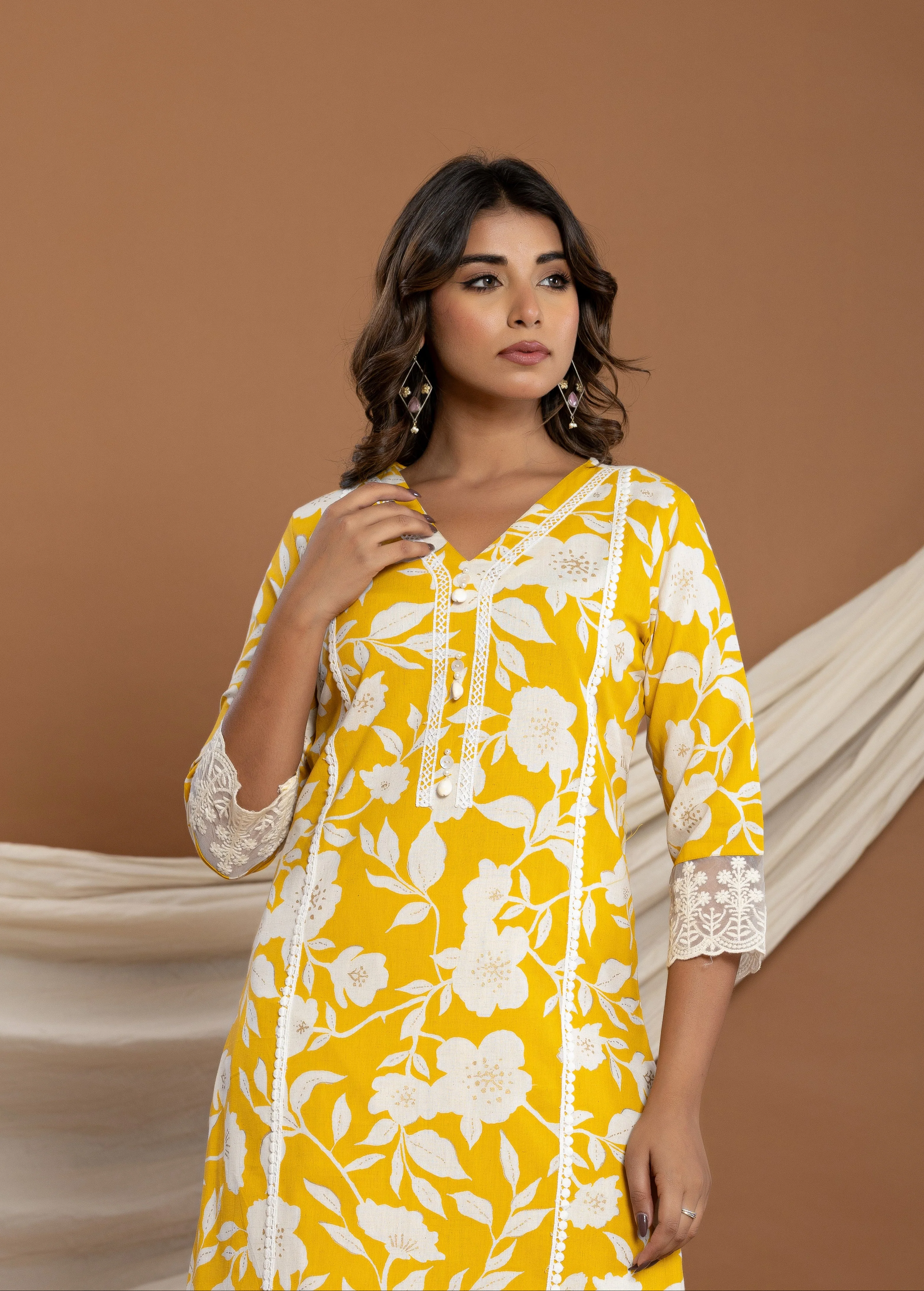 Hardik amber cotton kurta pant set - Image 2