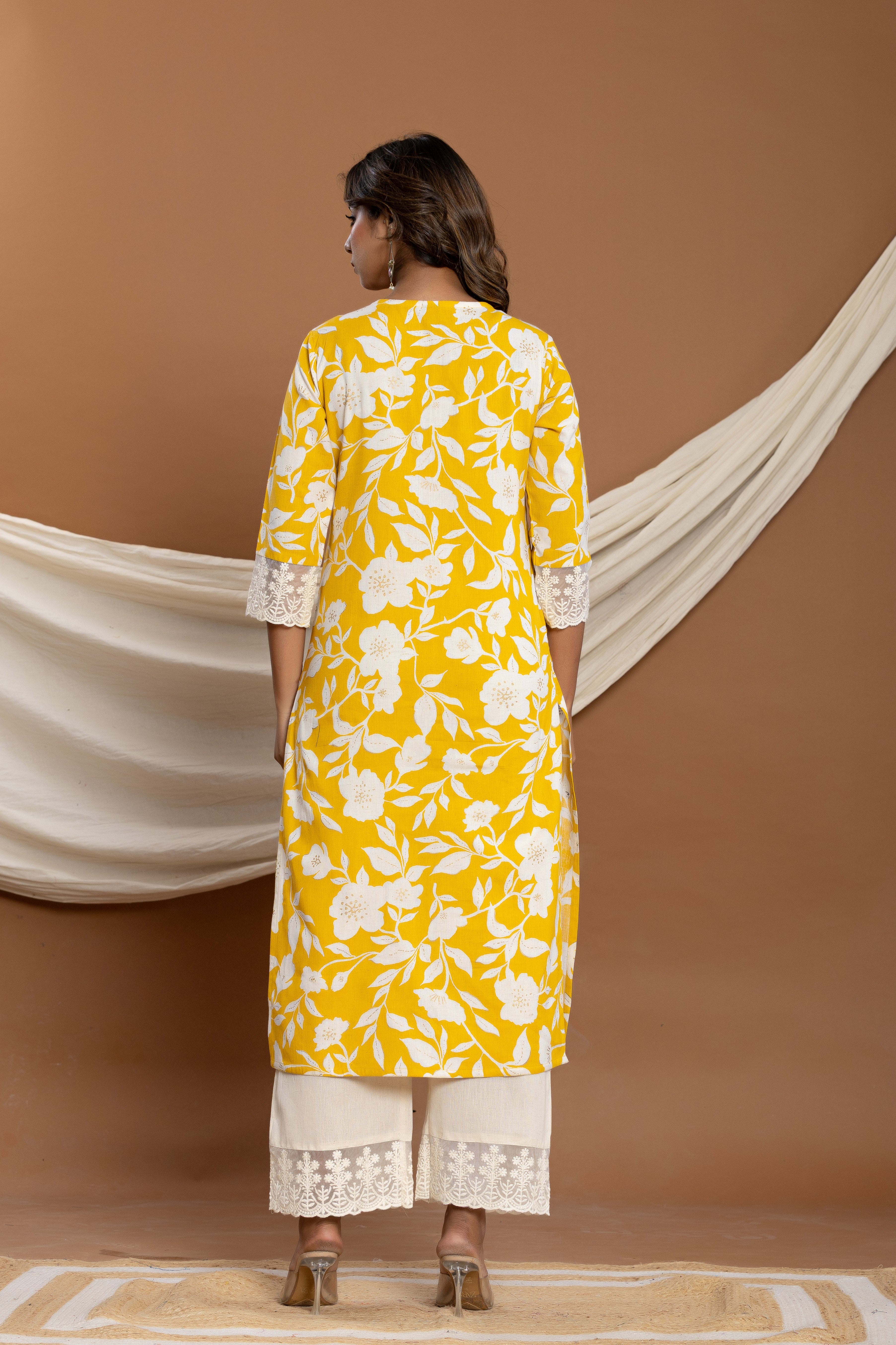 Hardik amber cotton kurta pant set - Image 3