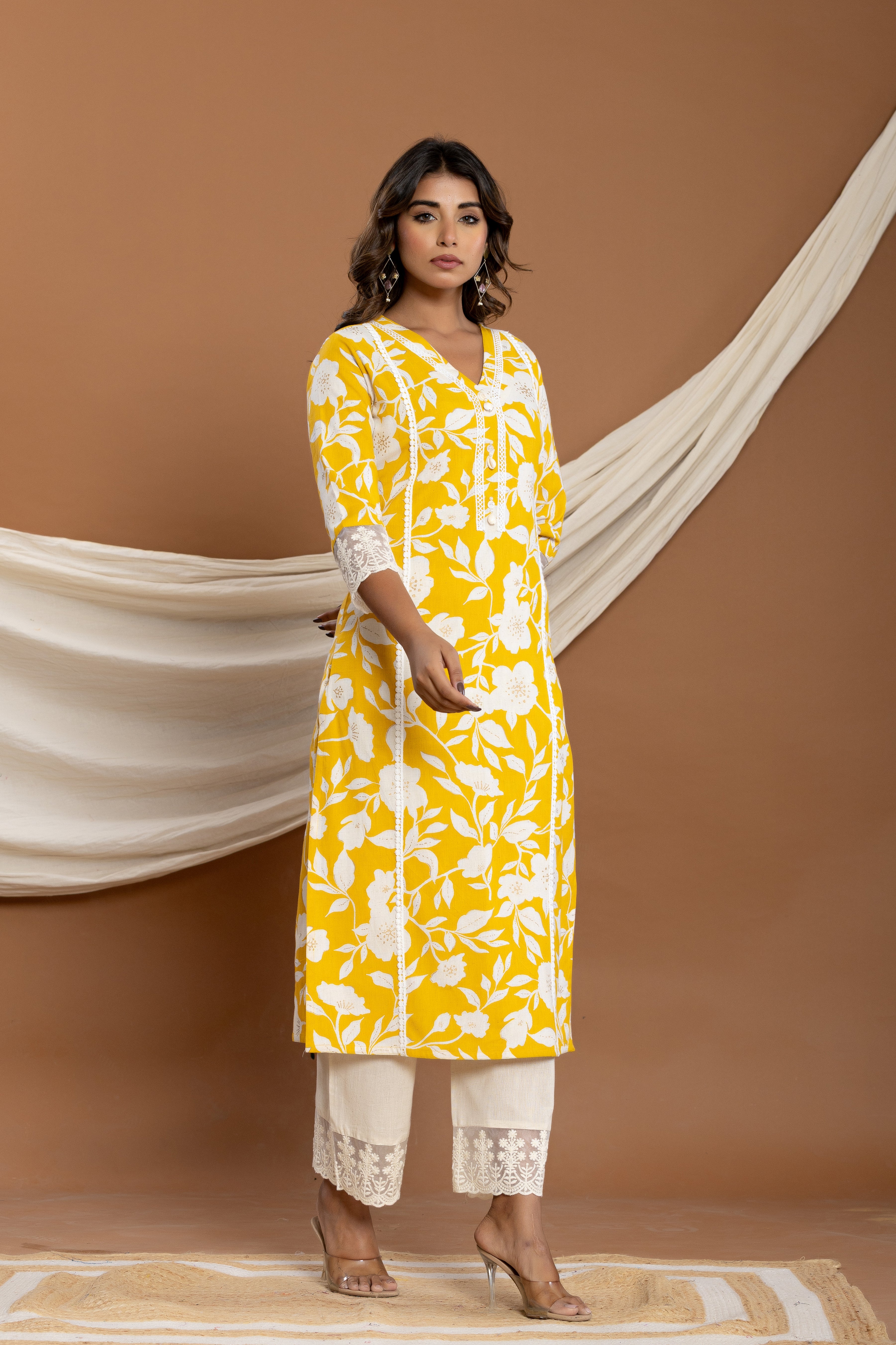 Hardik amber cotton kurta pant set - Image 4