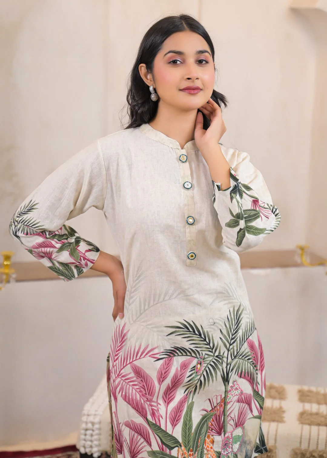 Shanti Fauna Printed Work Co-ord Set - Image 2