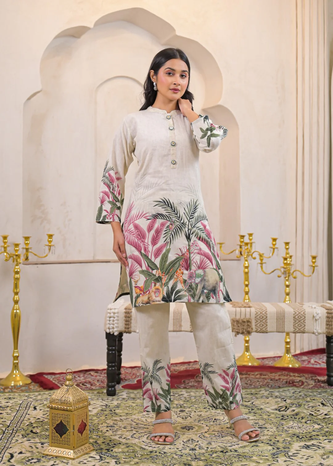 Shanti Fauna Printed Work Co-ord Set - Image 4