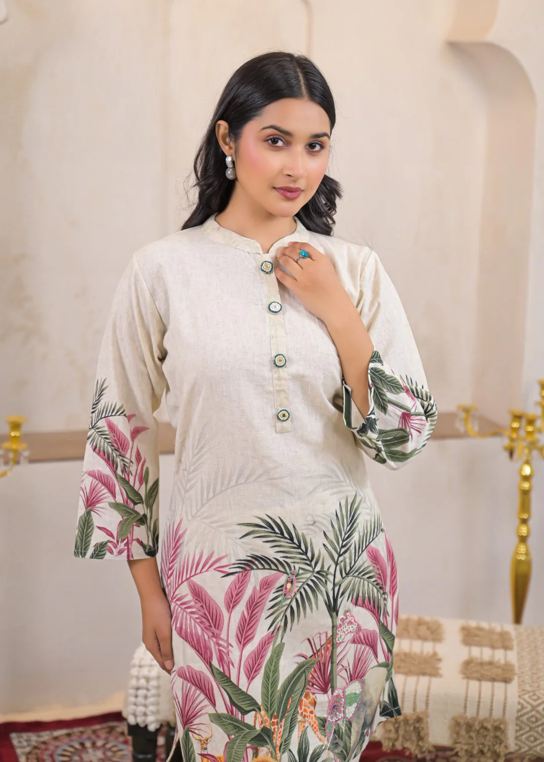 Shanti Fauna Printed Work Co-ord Set - Image 5