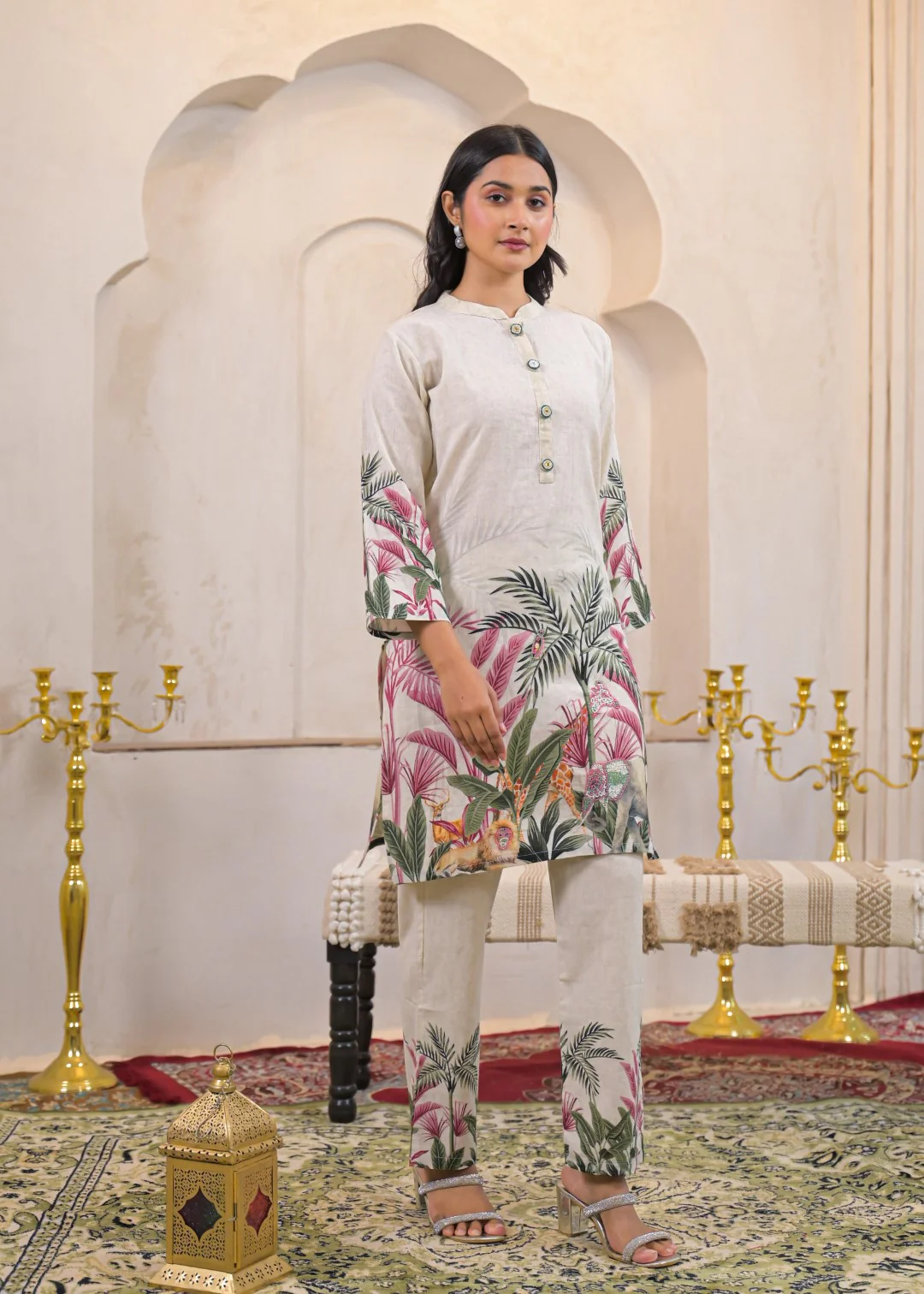 Shanti Fauna Printed Work Co-ord Set - Image 7