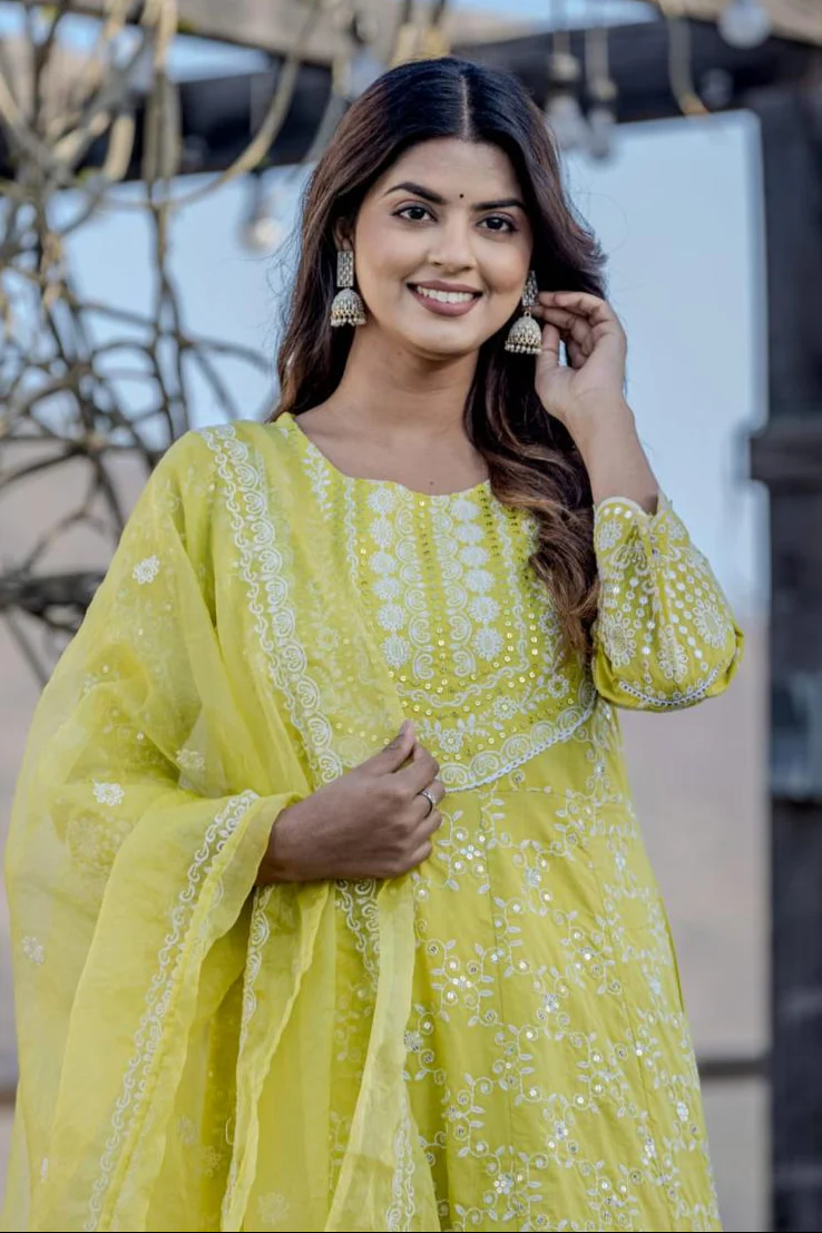sanmati vivid full work suit set - Image 2
