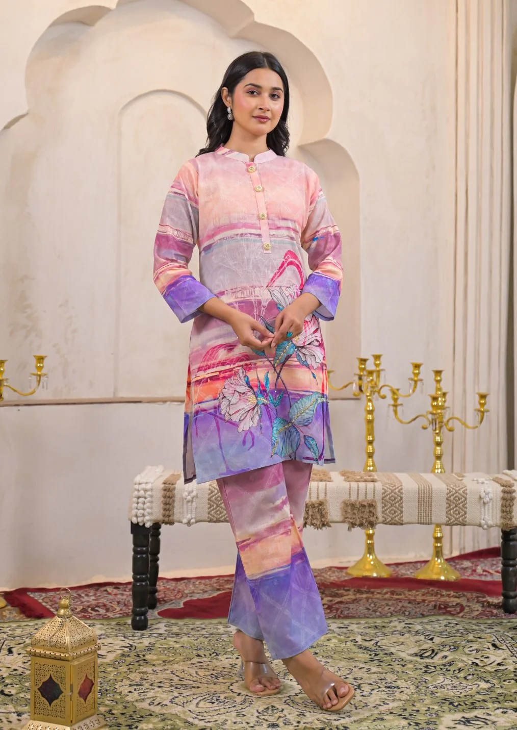 Shanti Softpink Printed cotton Co-ord Set - Image 3