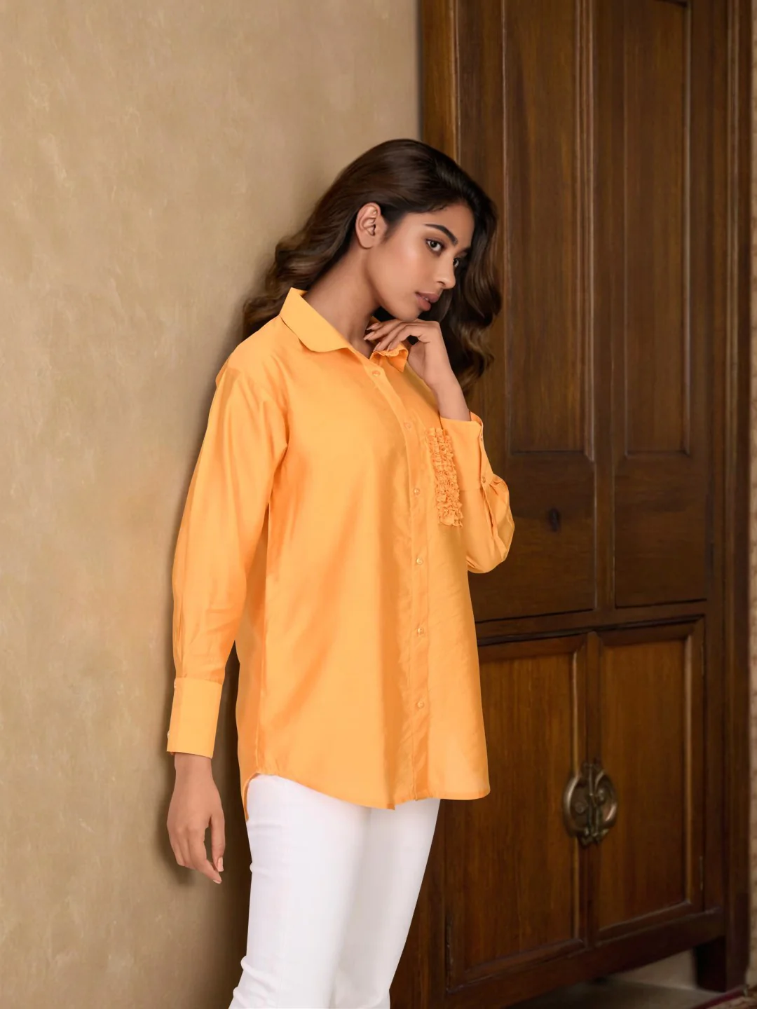 Sharanya Tangerine Premium Shirt - Image 7
