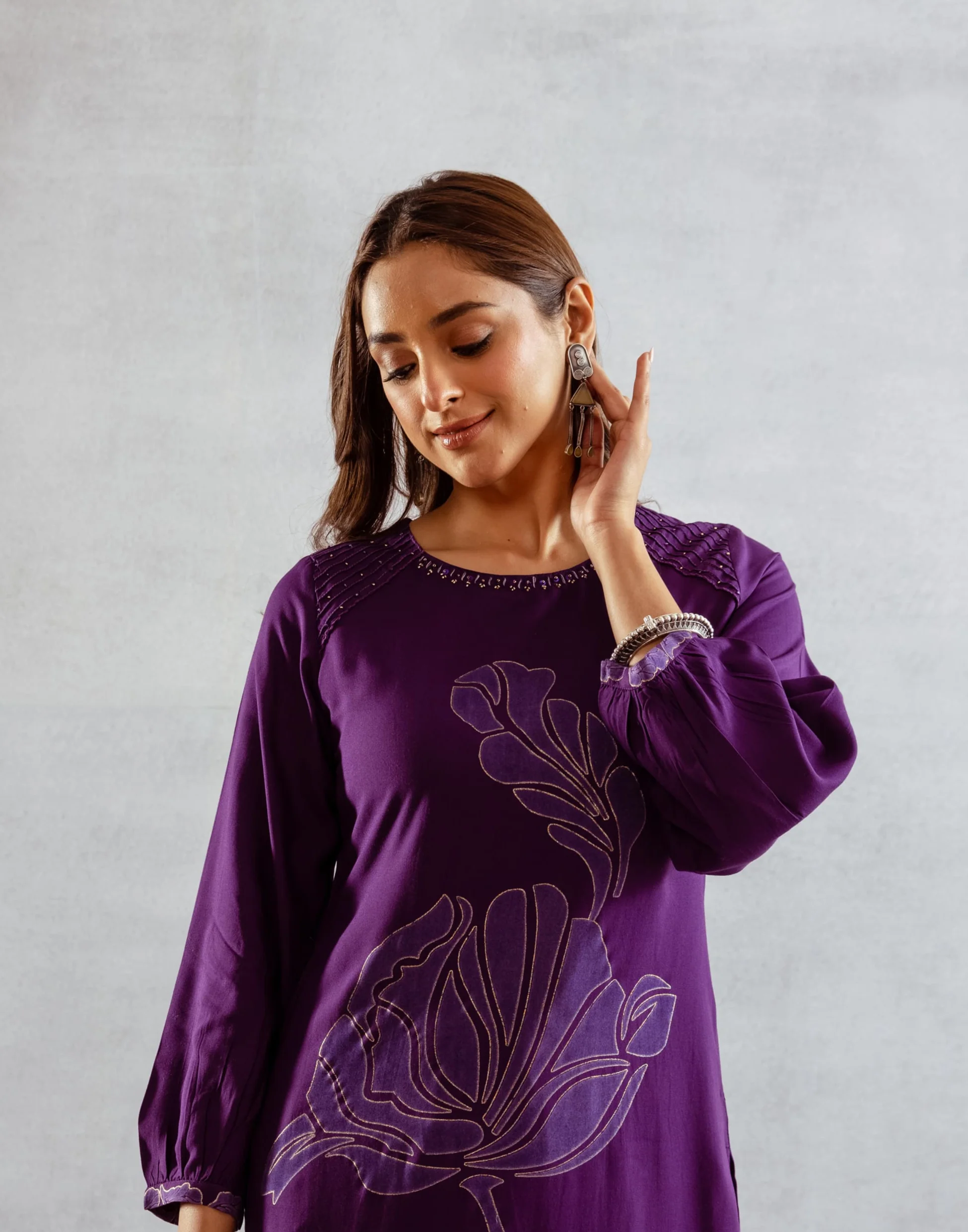 Bakul iris printed kurta pant set - Image 2