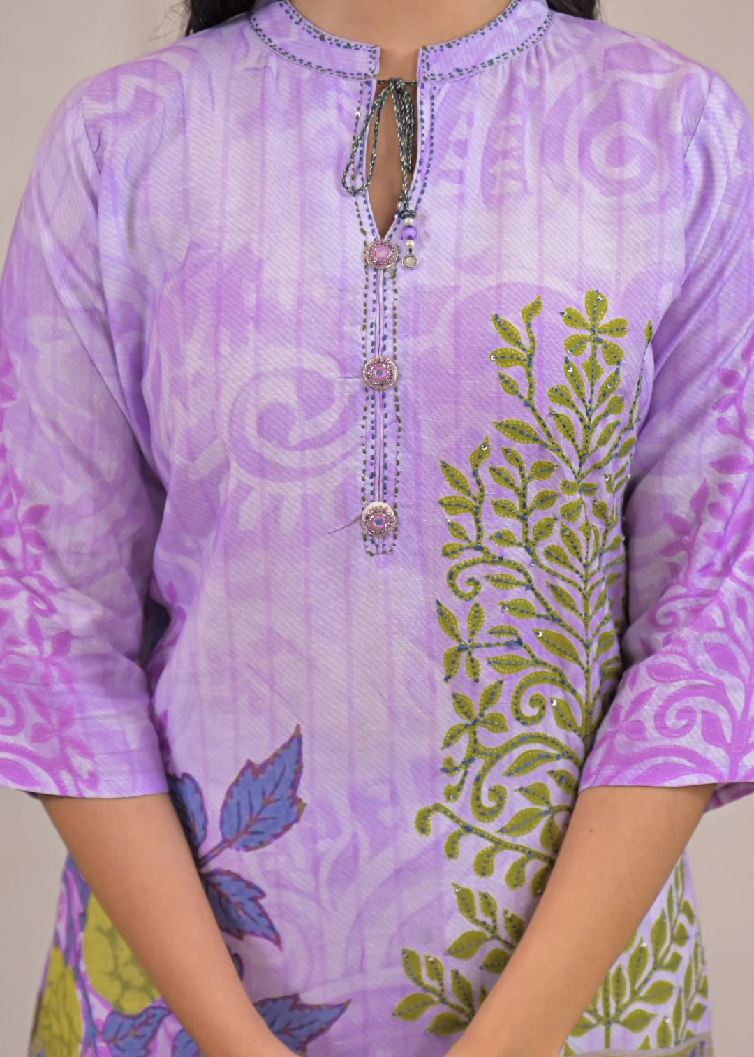 Shanti Lavender Printed Co-ord Set - Image 6