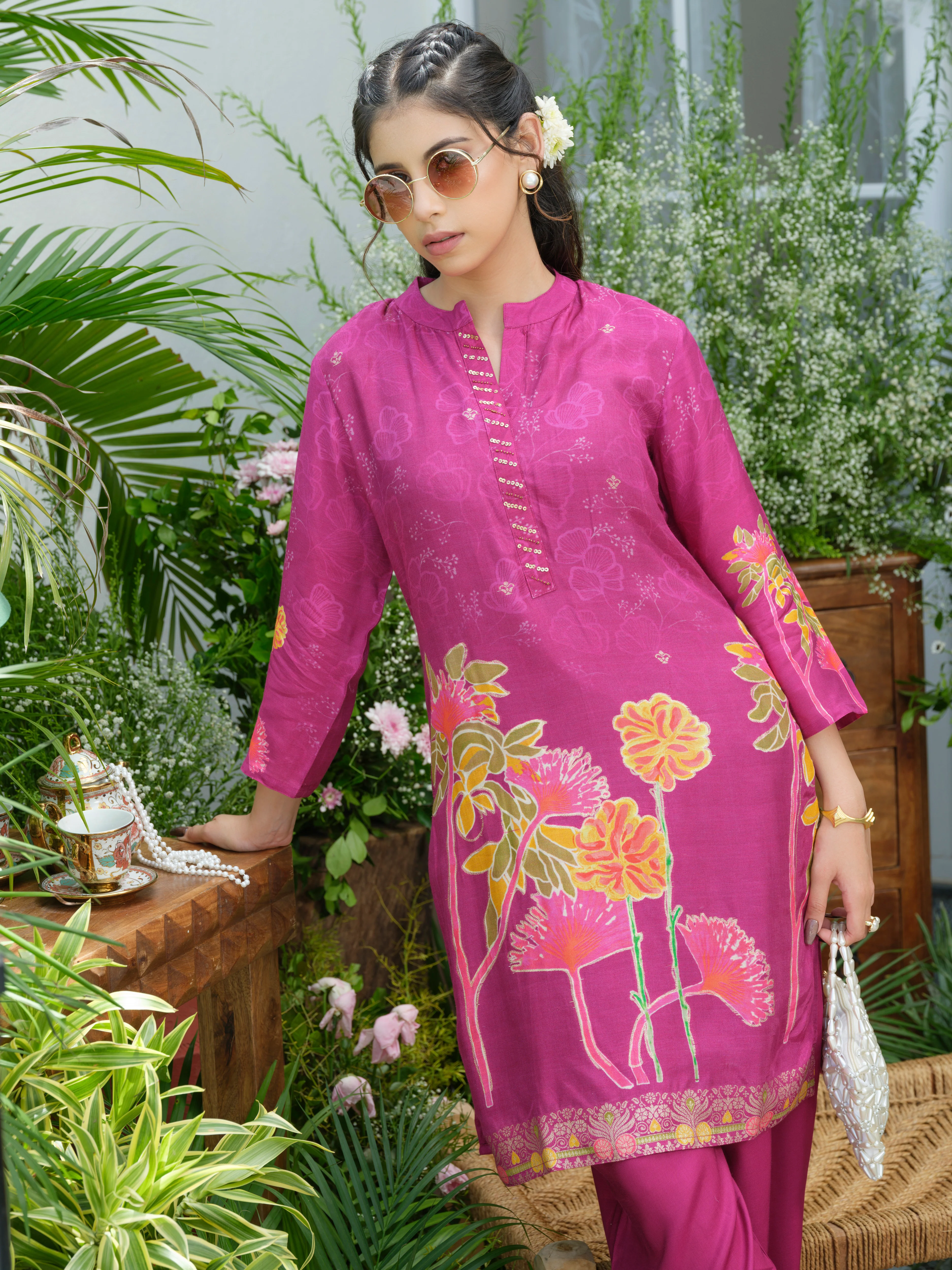 Palash flamingo premium co-ord set - Image 10