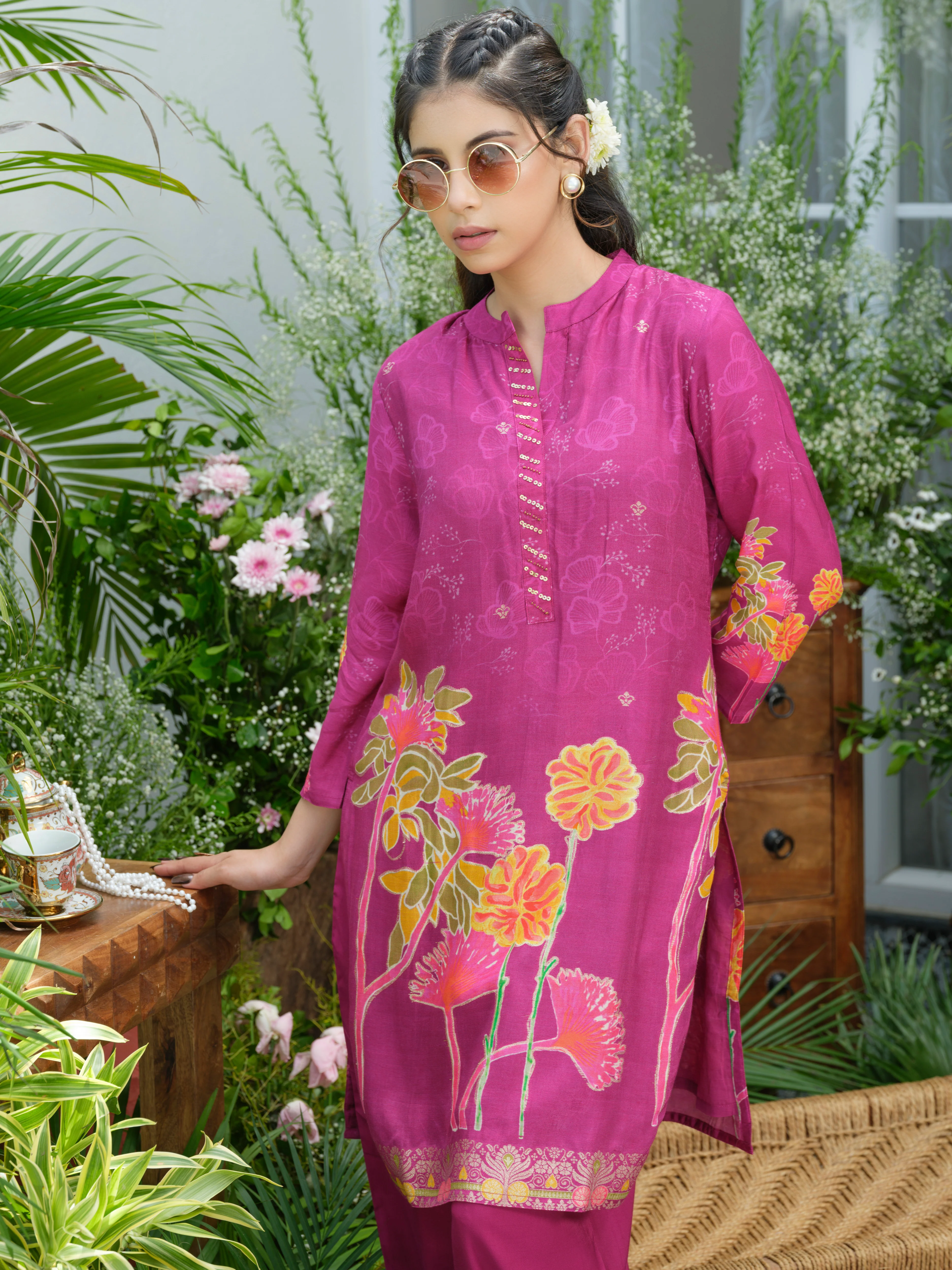 Palash flamingo premium co-ord set - Image 11