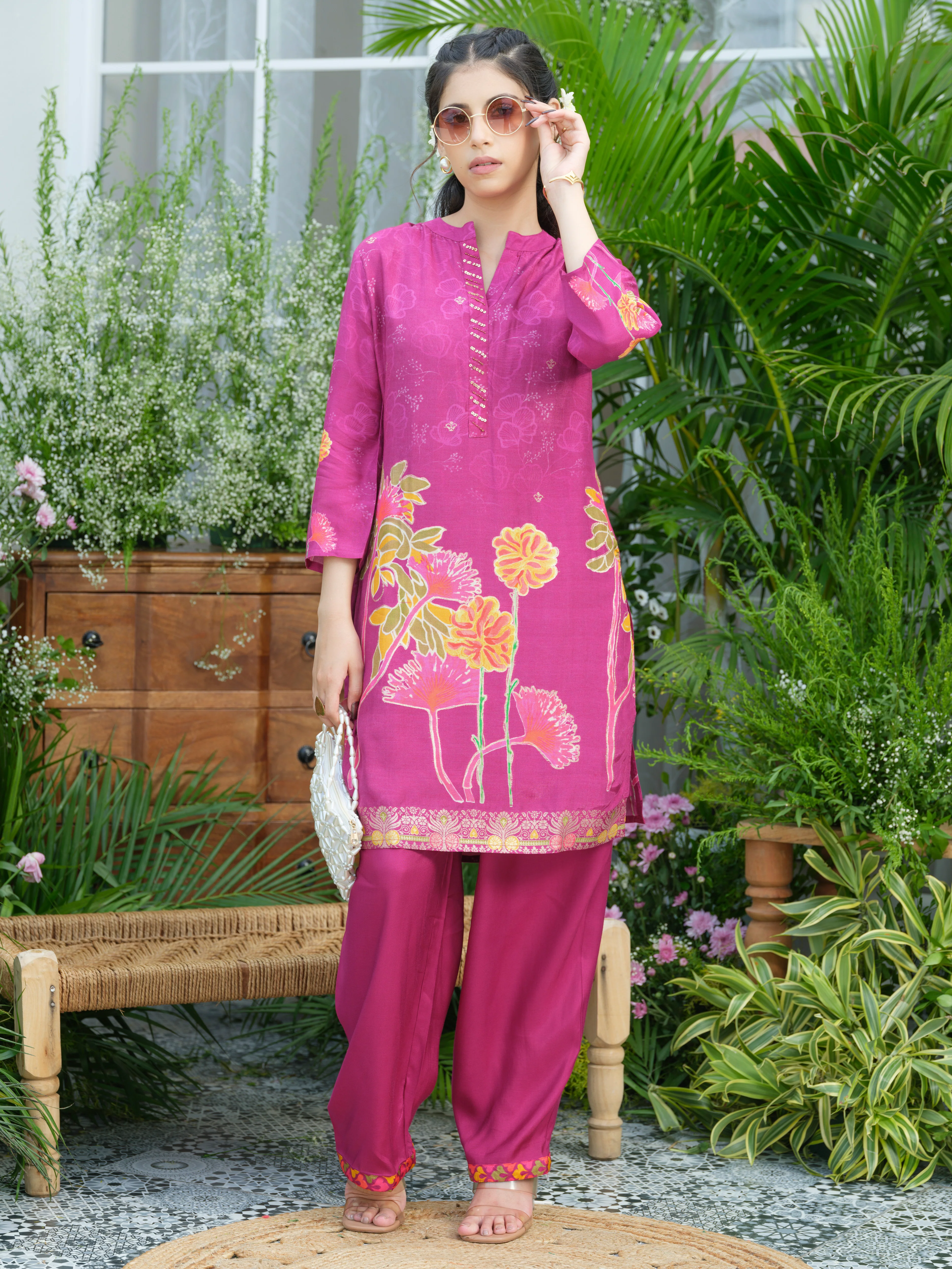 Palash flamingo premium co-ord set - Image 4