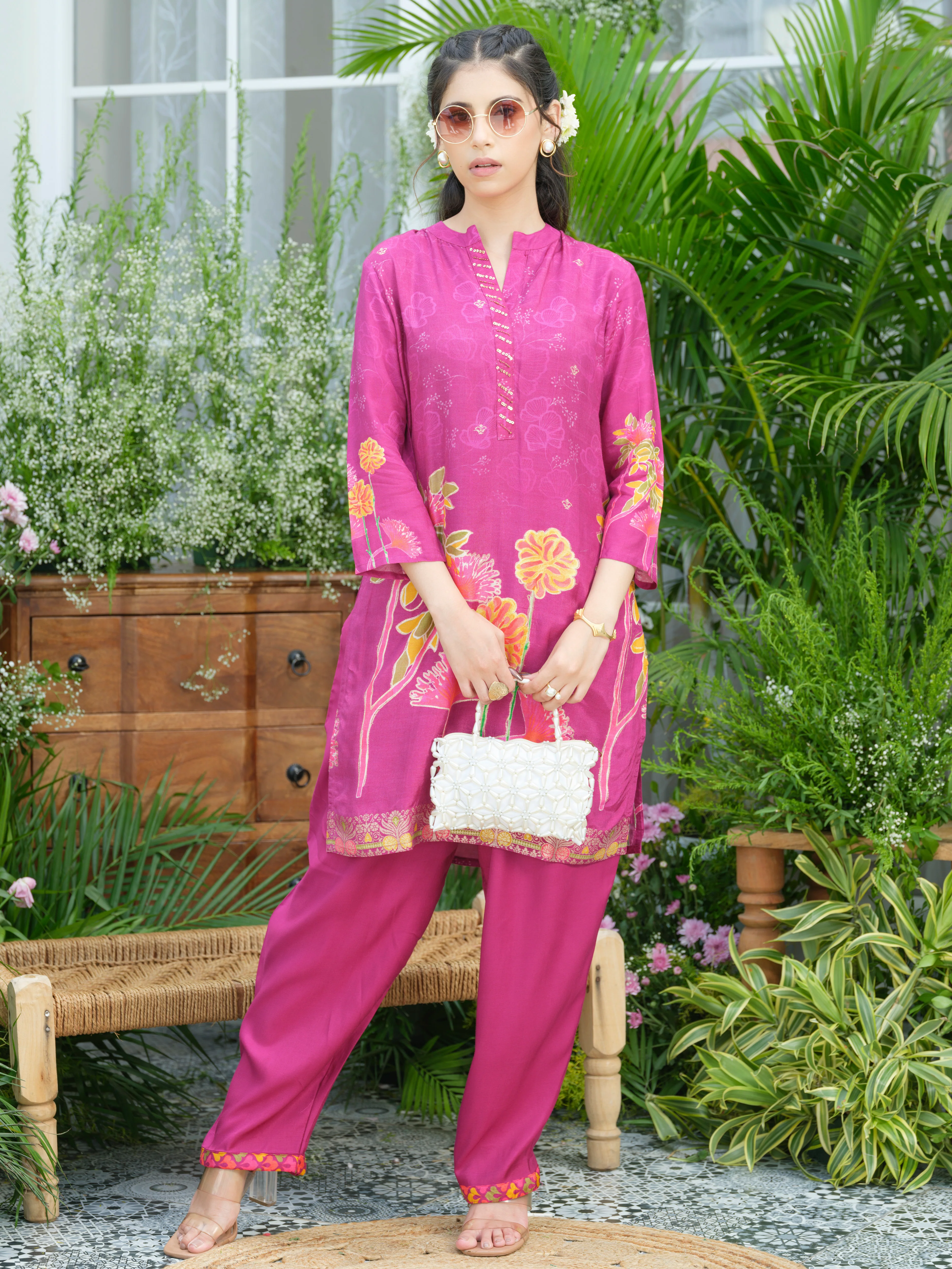 Palash flamingo premium co-ord set - Image 6