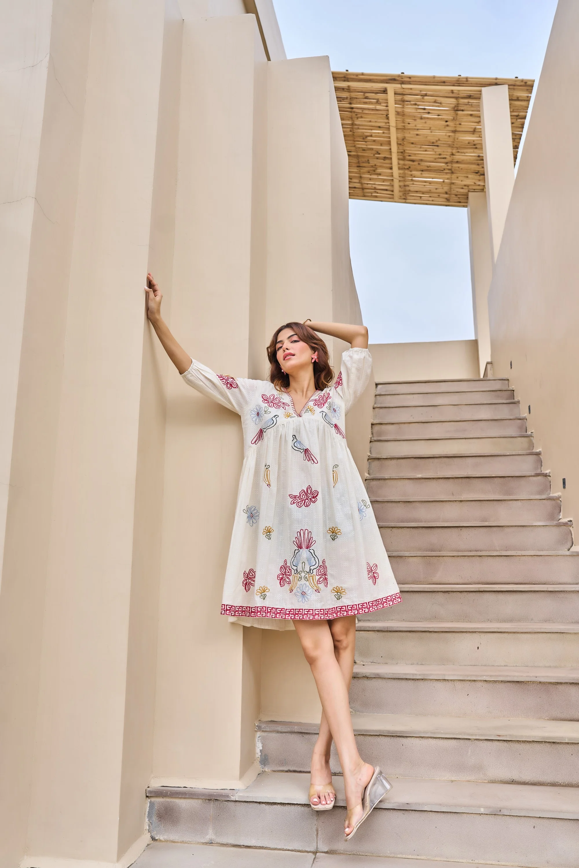 Tiara Daisy Embroidery cotton dress - Image 10