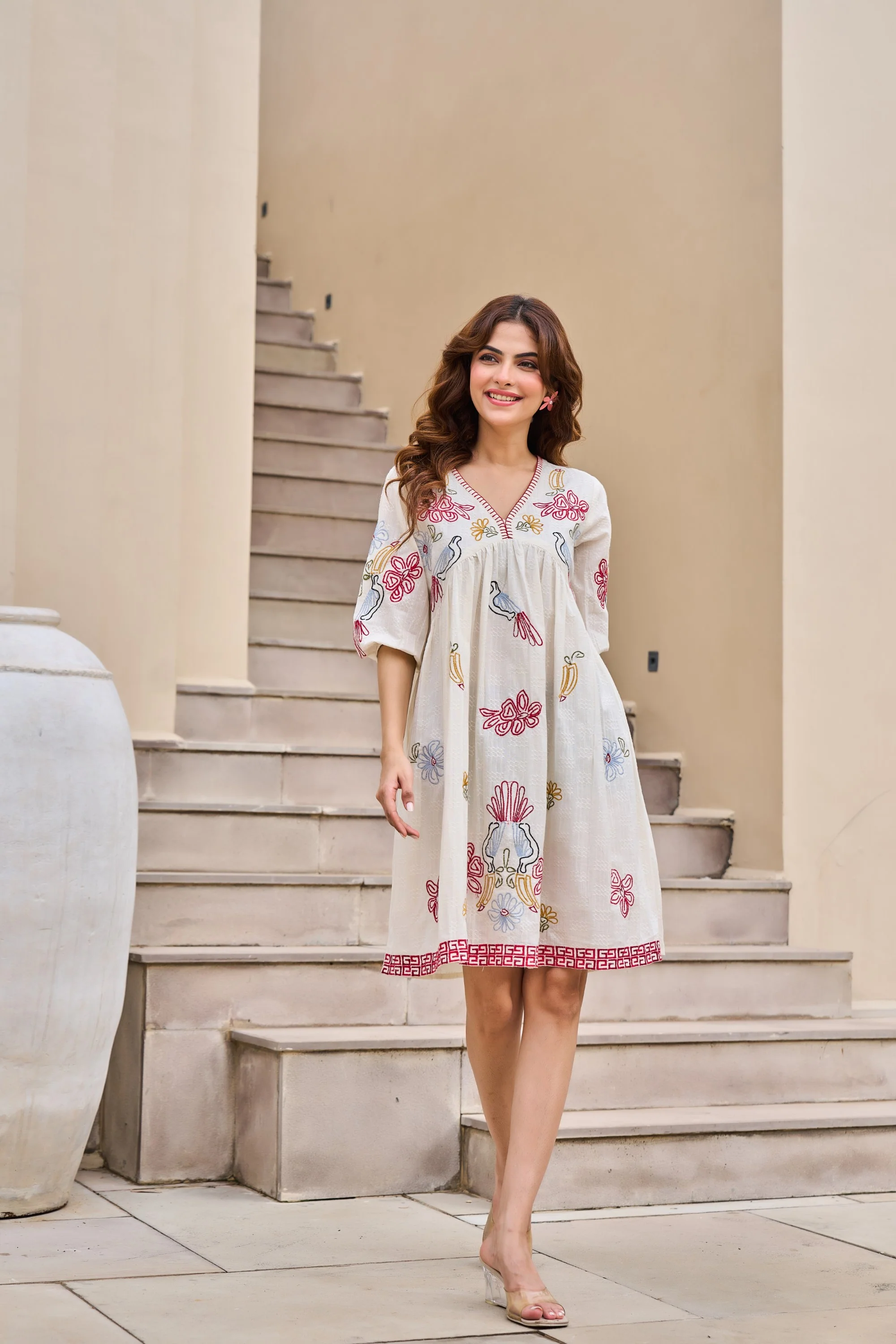 Tiara Daisy Embroidery cotton dress - Image 13