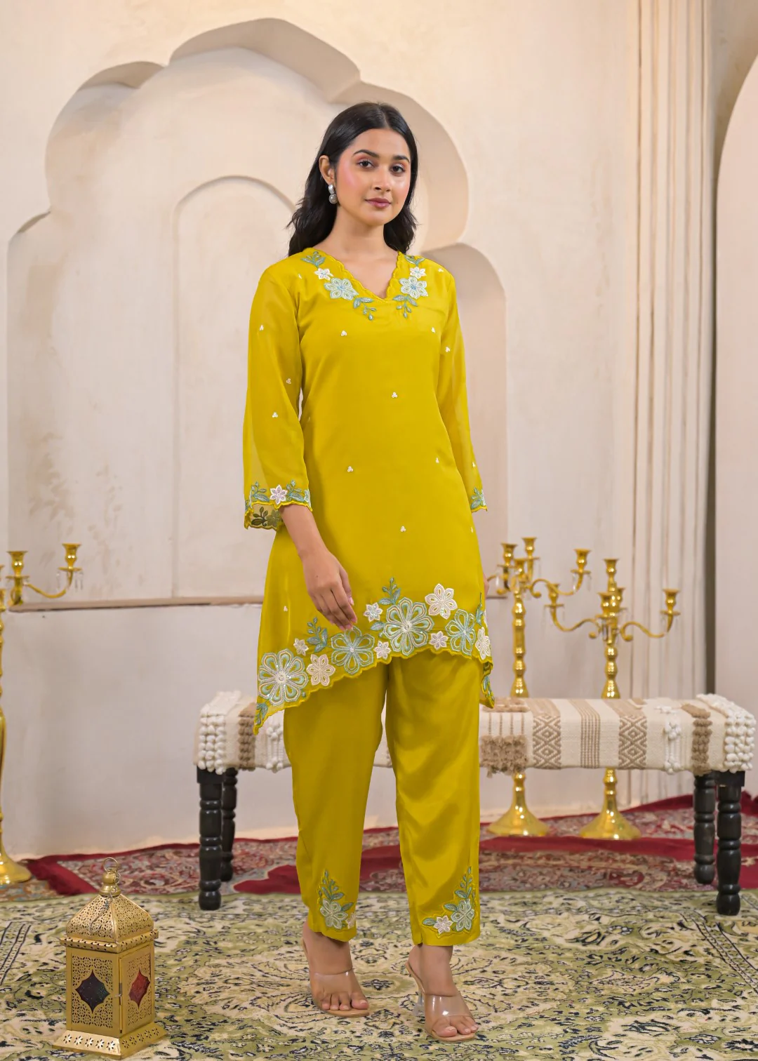 Tanishk Corn Embroidery Co-ord set - Image 7