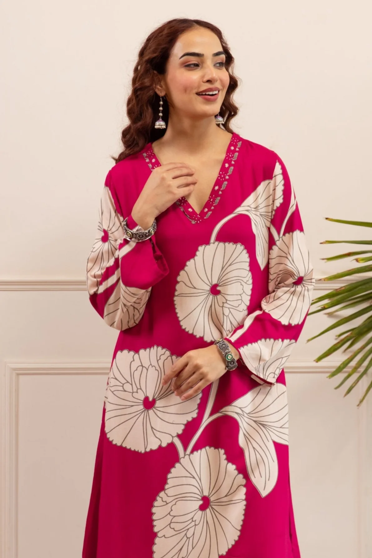 Kabool punch cotton kurta pant set - Image 2
