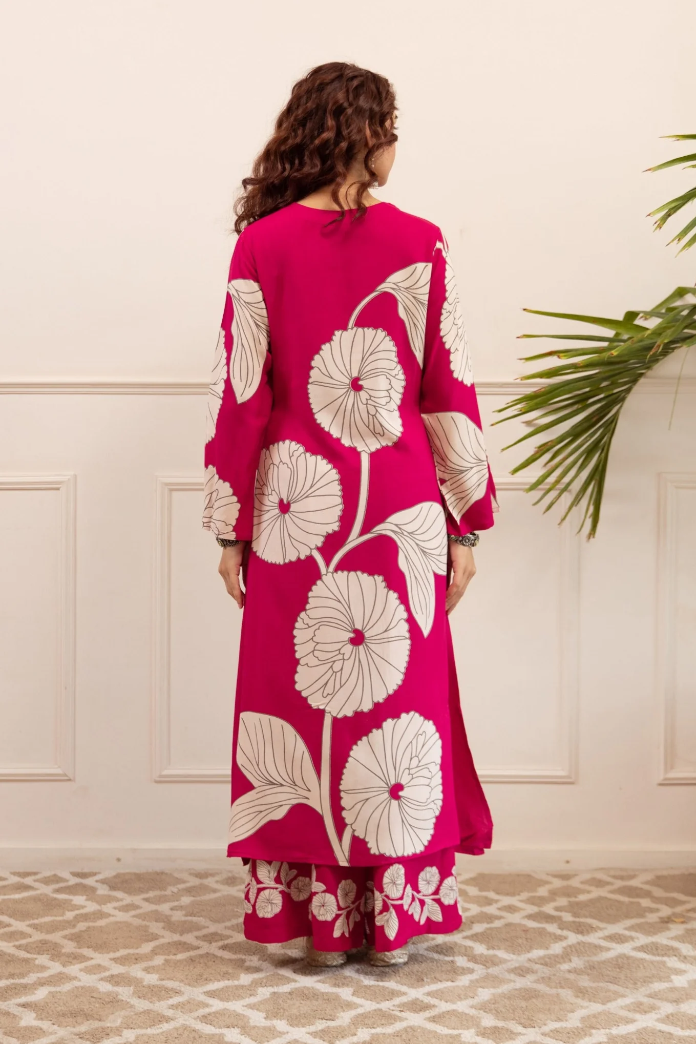 Kabool punch cotton kurta pant set - Image 3
