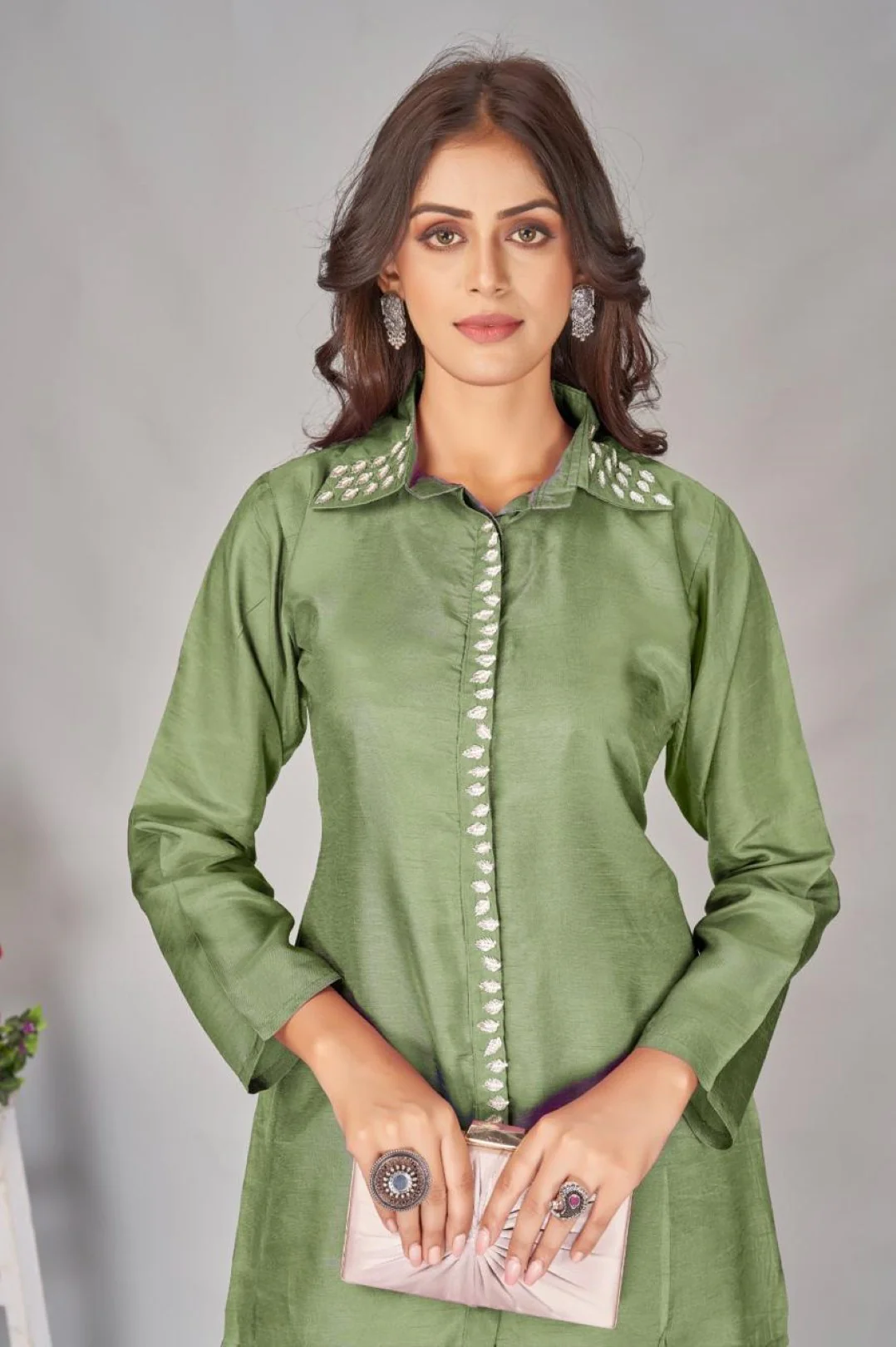 Divya Fern Work co-ord set - Image 2
