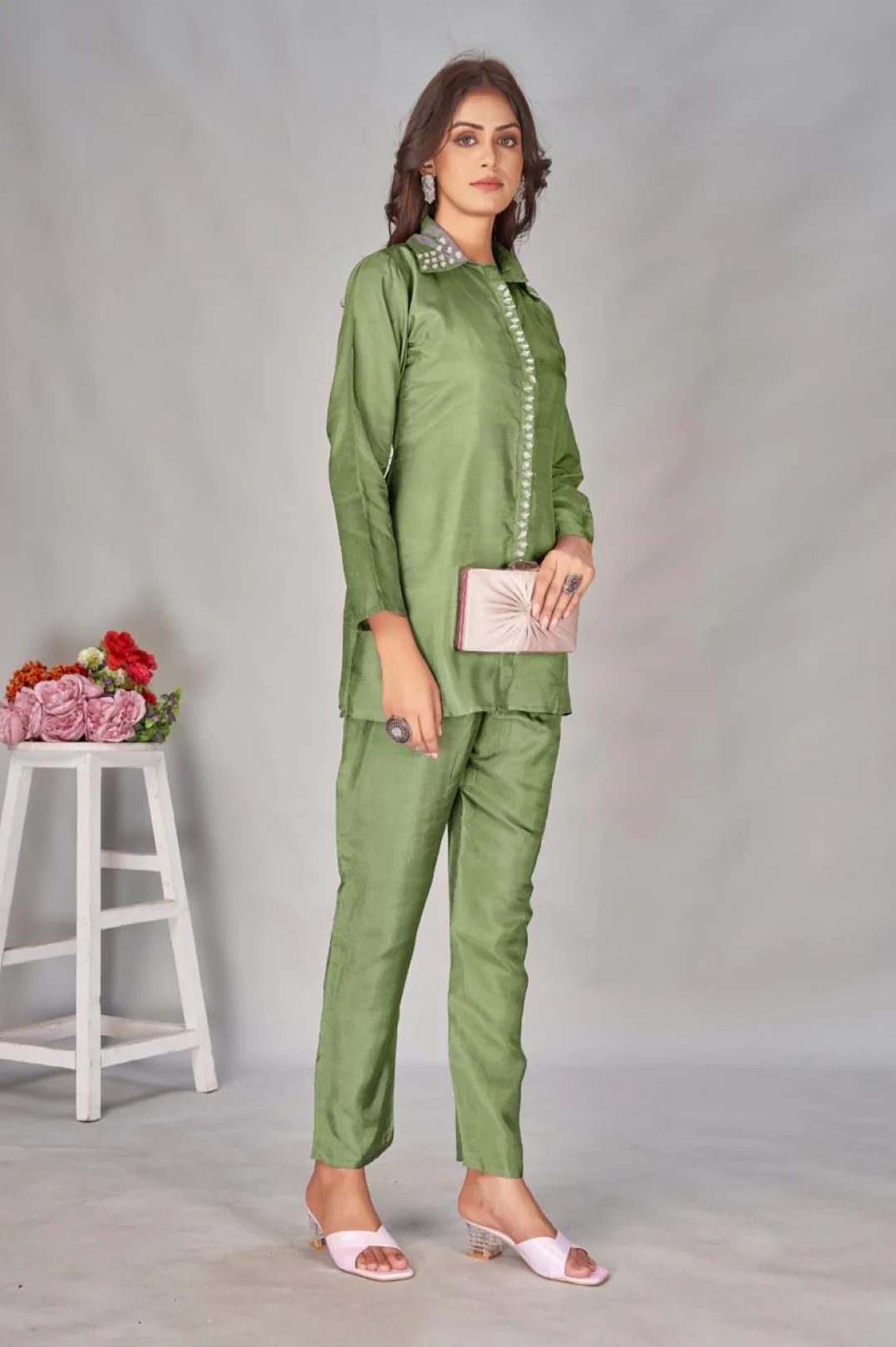 Divya Fern Work co-ord set - Image 3
