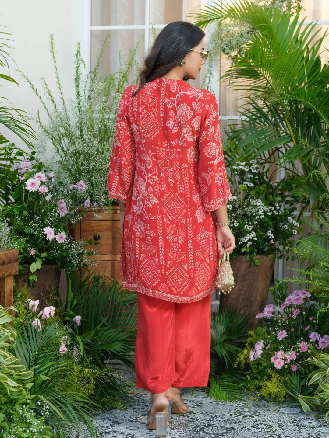 Palash crimson co-ord set - Image 13