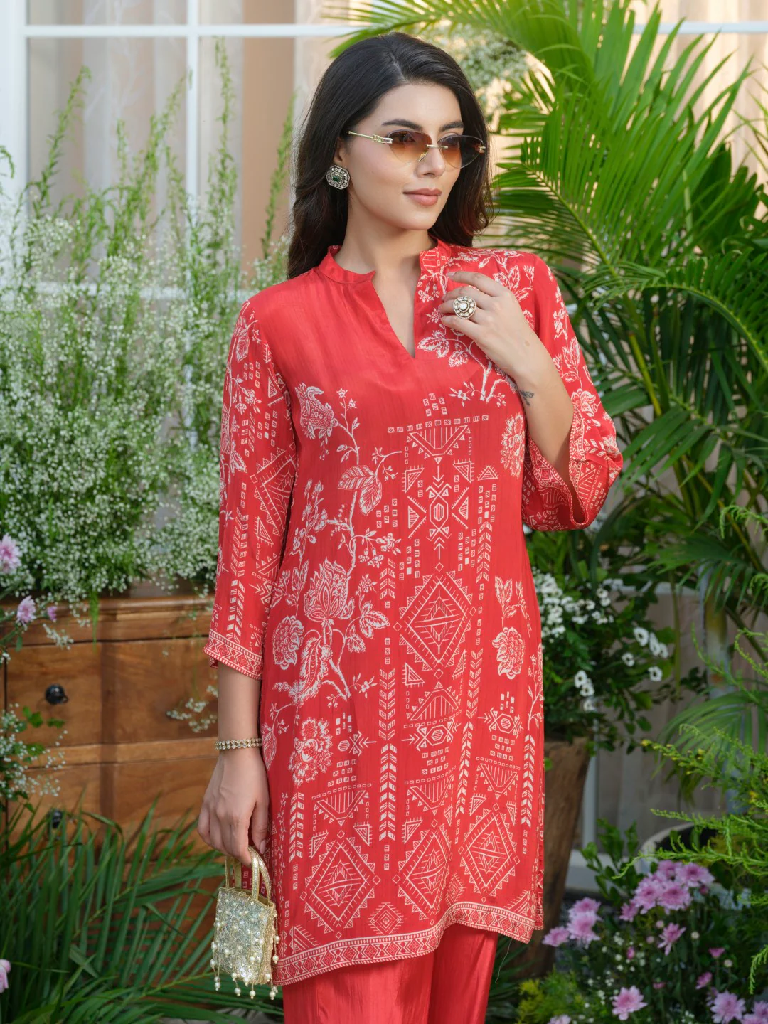 Palash crimson co-ord set - Image 18
