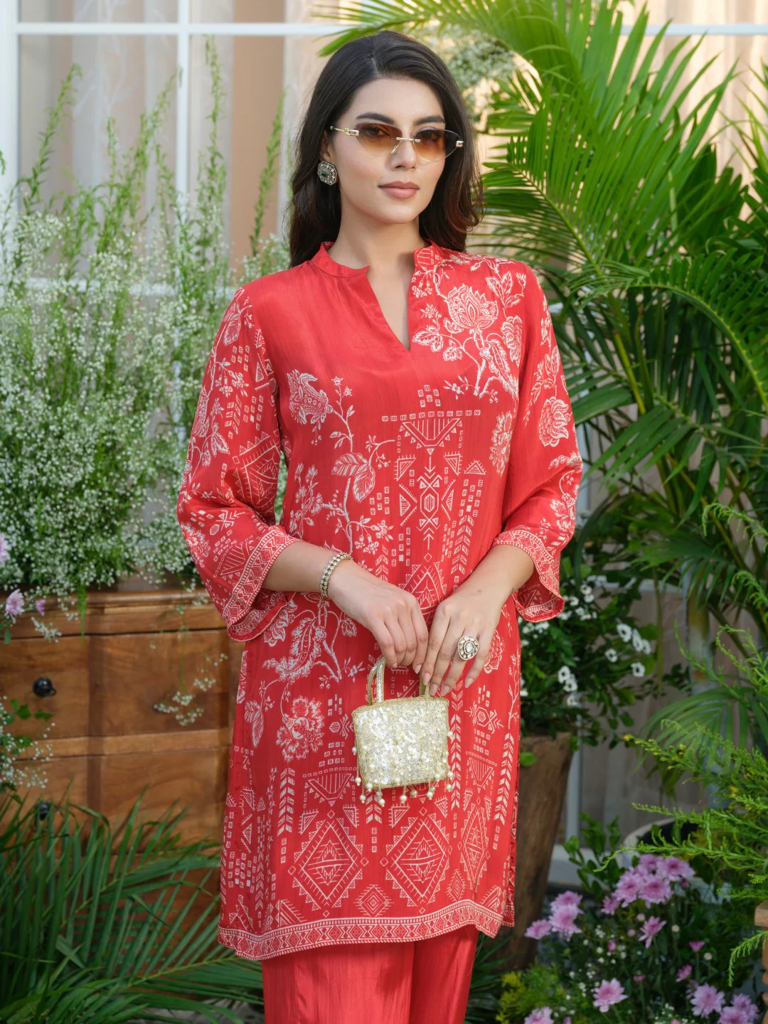 Palash crimson co-ord set - Image 19