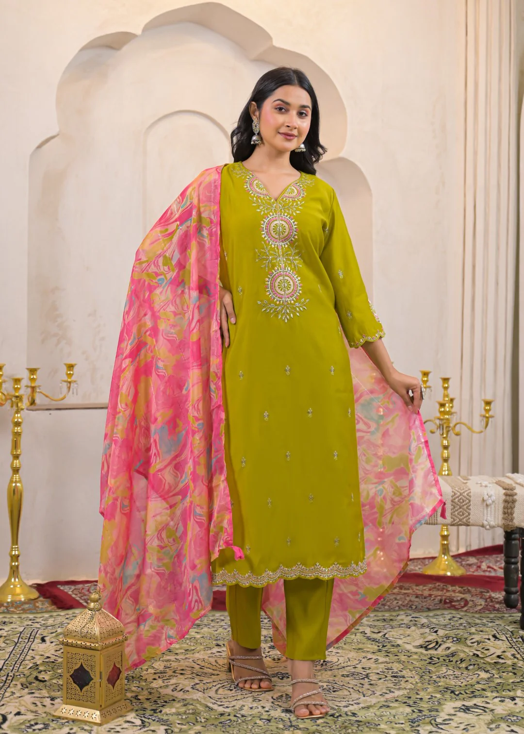 Ivy Zest Embroidered Suit Set - Image 3