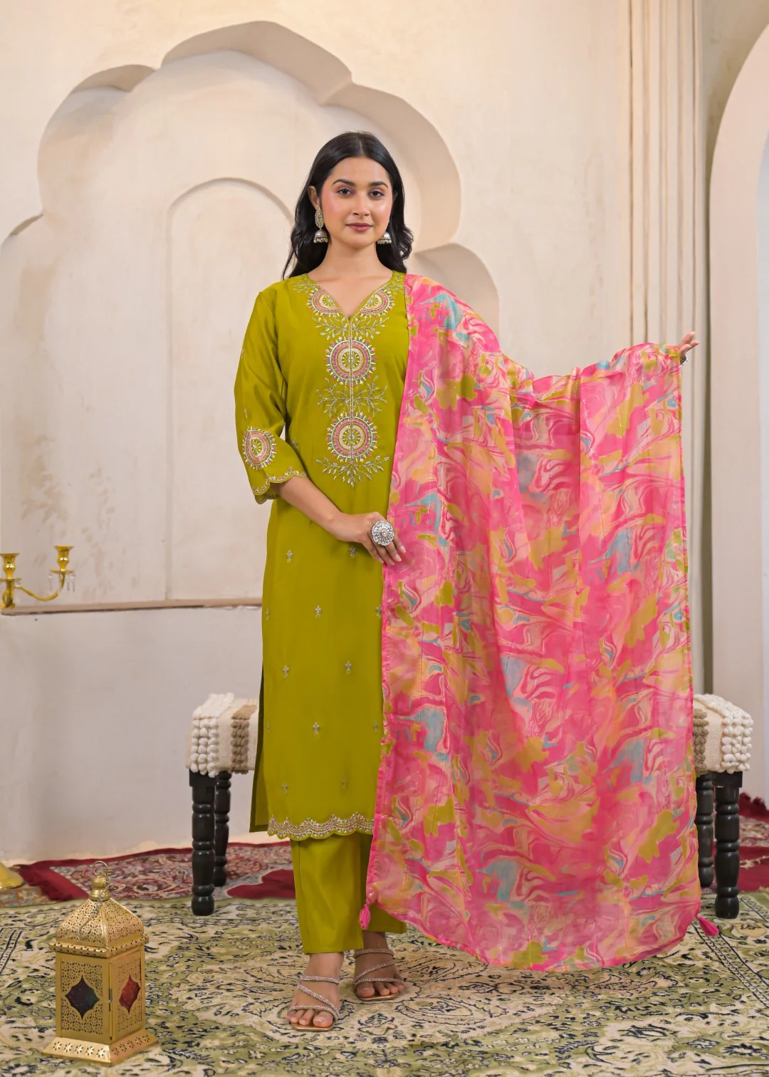 Ivy Zest Embroidered Suit Set - Image 6