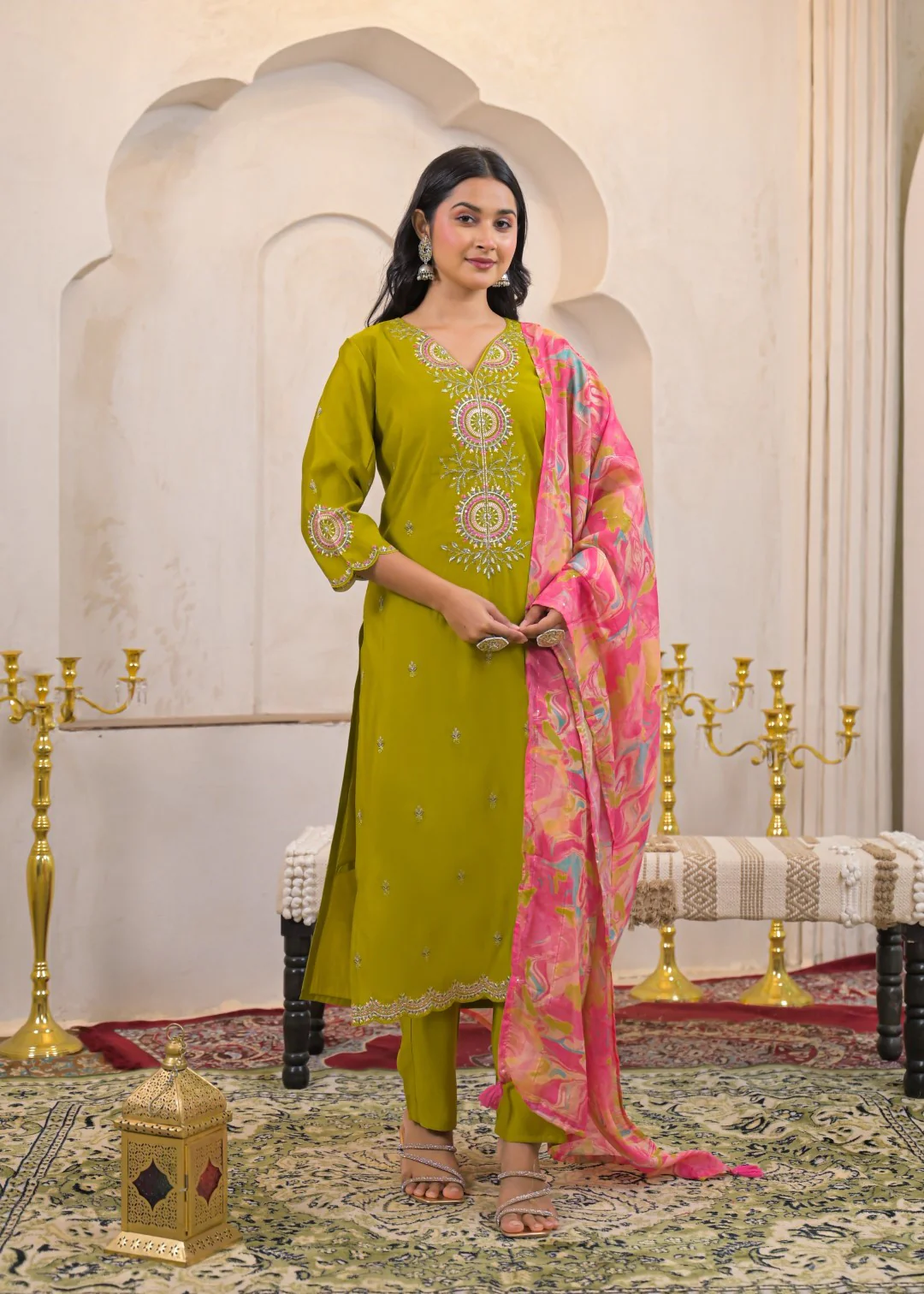 Ivy Zest Embroidered Suit Set - Image 7