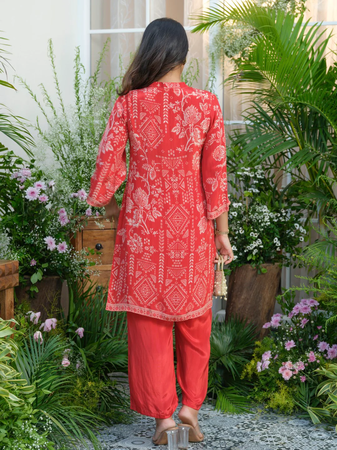 Palash crimson co-ord set - Image 3